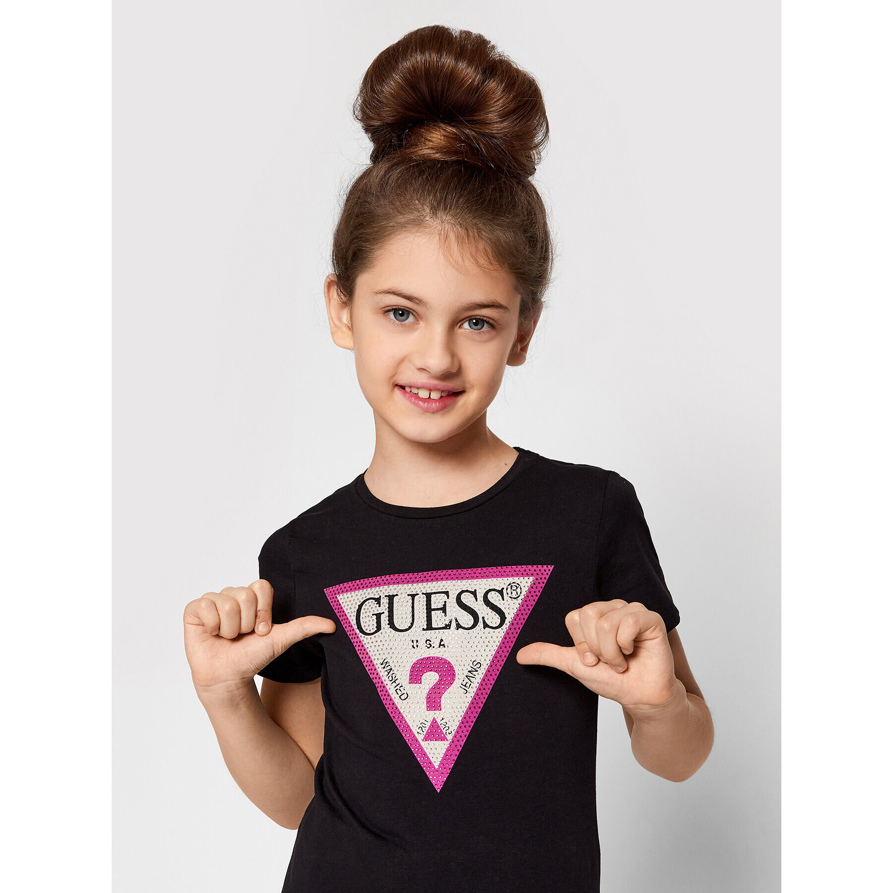 Guess Тишърт J1YI35 K6YW1 Черен Regular Fit - Pepit.bg