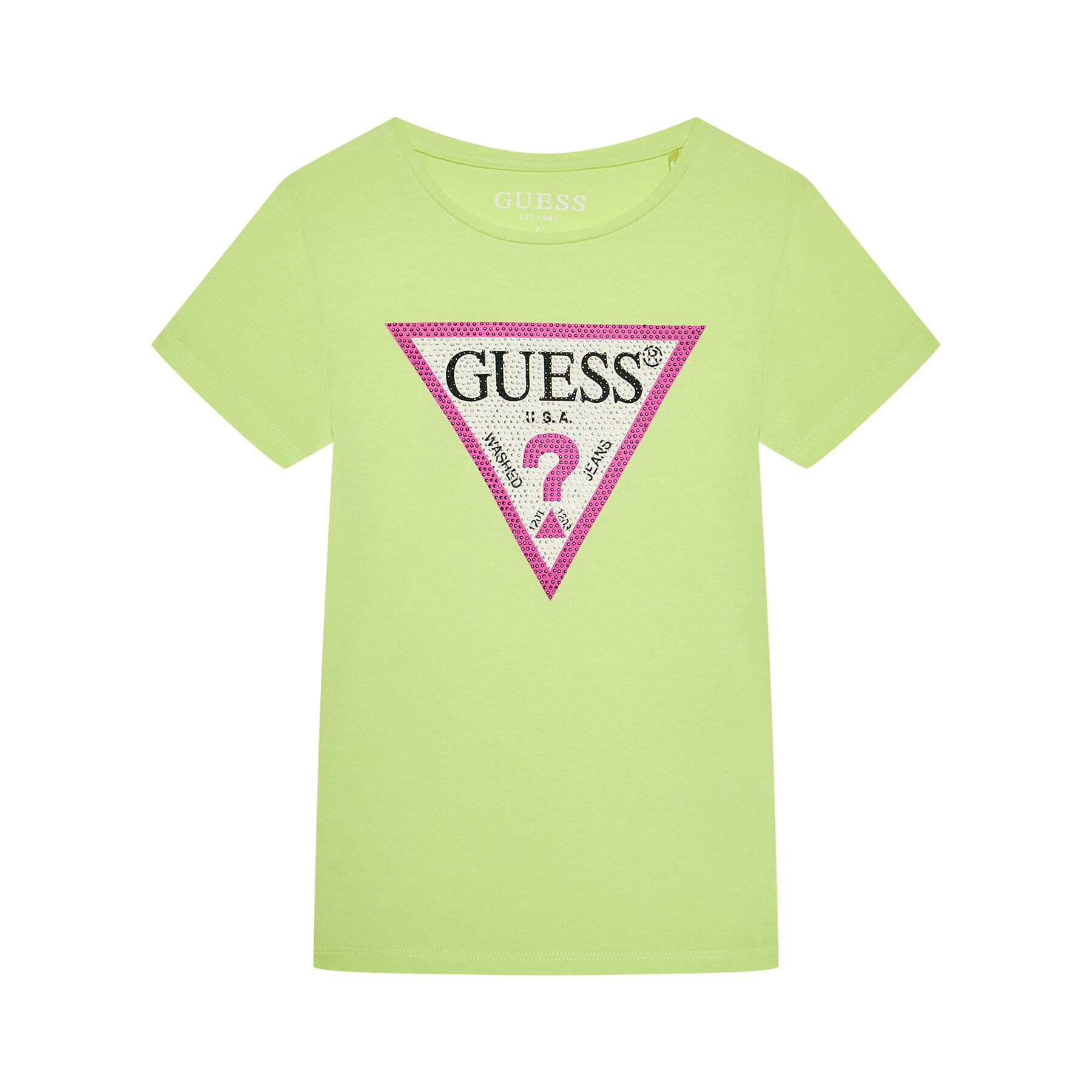 Guess Тишърт J1YI35 K6YW1 Зелен Regular Fit - Pepit.bg