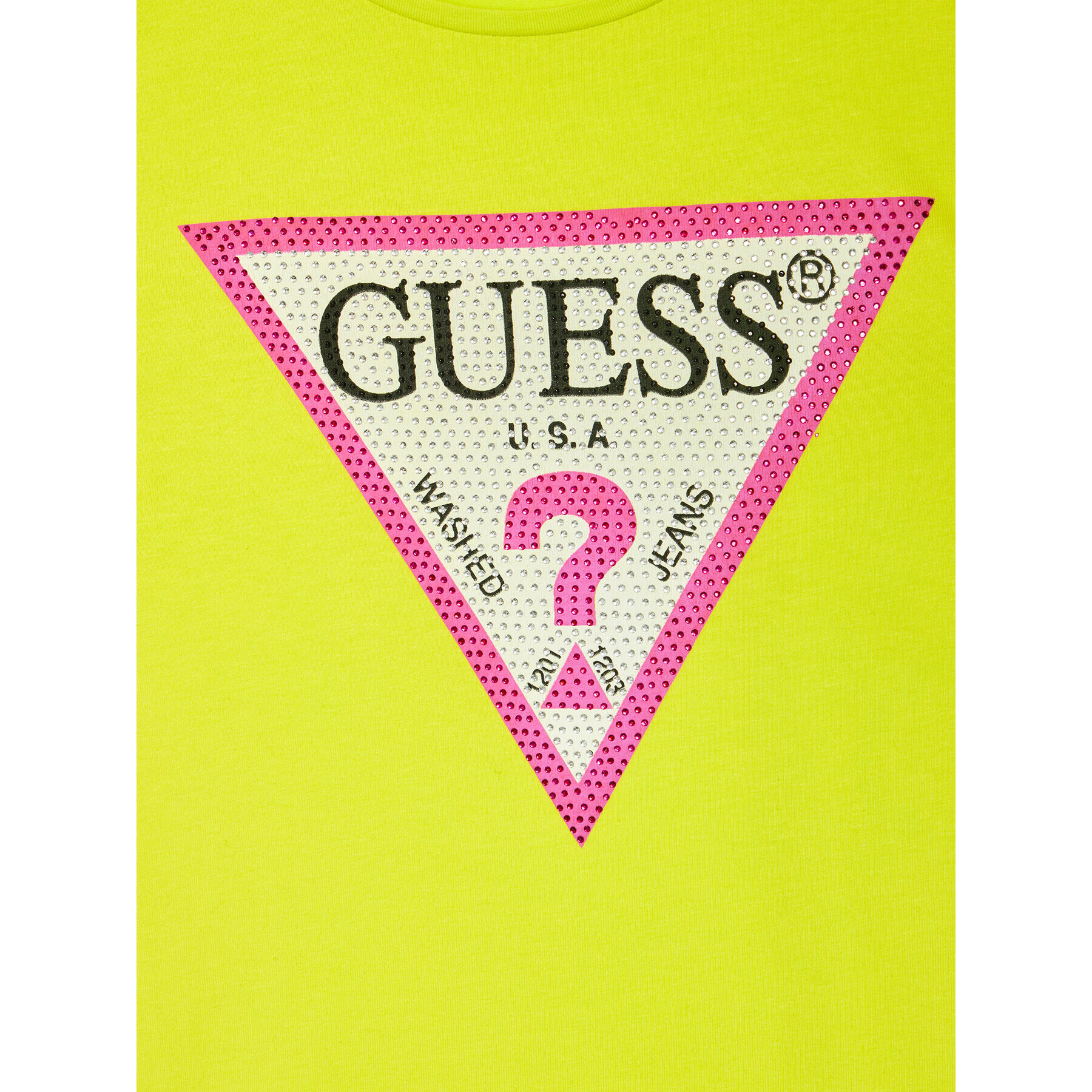 Guess Тишърт J1YI35 K6YW1 Зелен Regular Fit - Pepit.bg