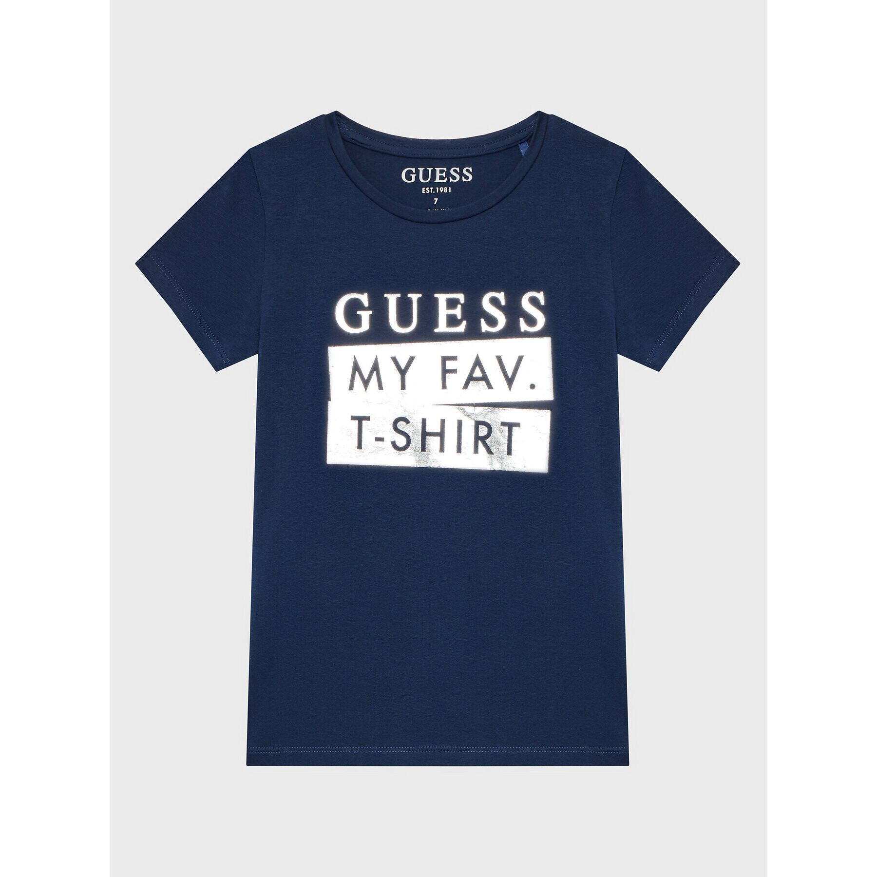 Guess Тишърт J2BI02 J1313 Тъмносин Regular Fit - Pepit.bg