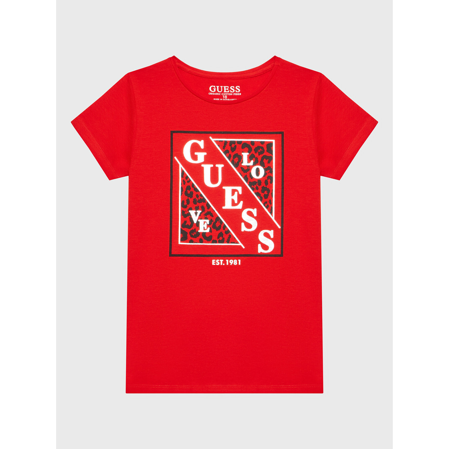 Guess Тишърт J2BI14 J1311 Червен Regular Fit - Pepit.bg