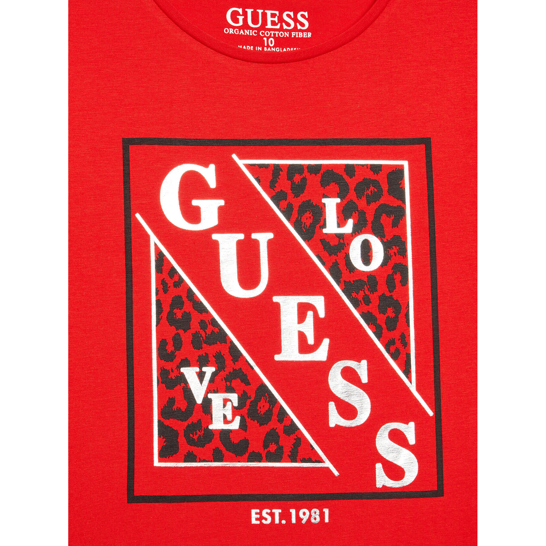 Guess Тишърт J2BI14 J1311 Червен Regular Fit - Pepit.bg