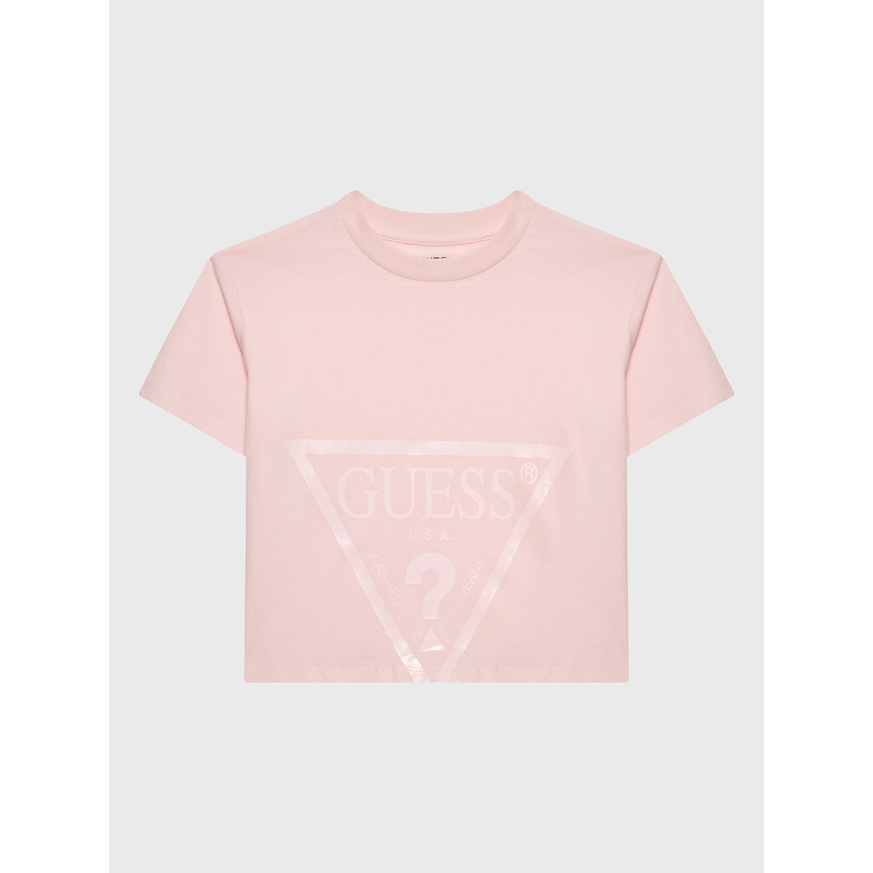 Guess Тишърт J2BI41 K8HM0 Розов Cropped Fit - Pepit.bg