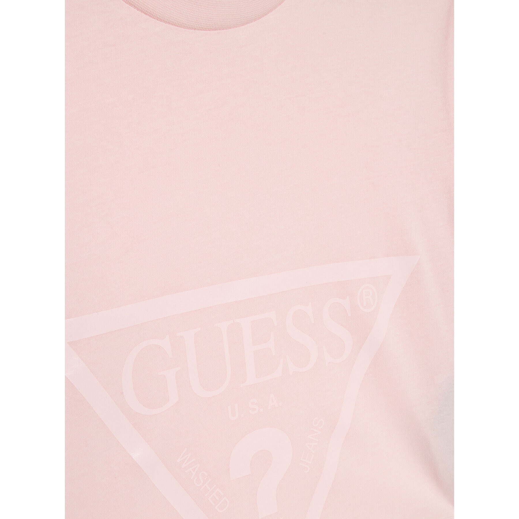 Guess Тишърт J2BI41 K8HM0 Розов Cropped Fit - Pepit.bg