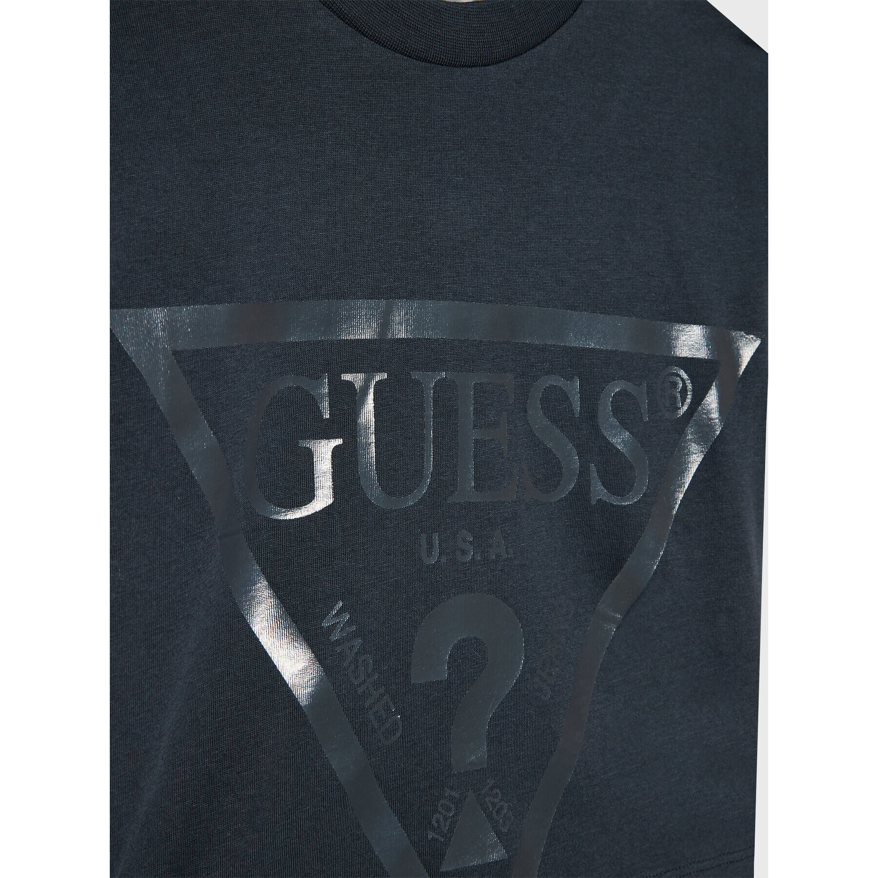 Guess Тишърт J2BI41 K8HM0 Сив Cropped Fit - Pepit.bg