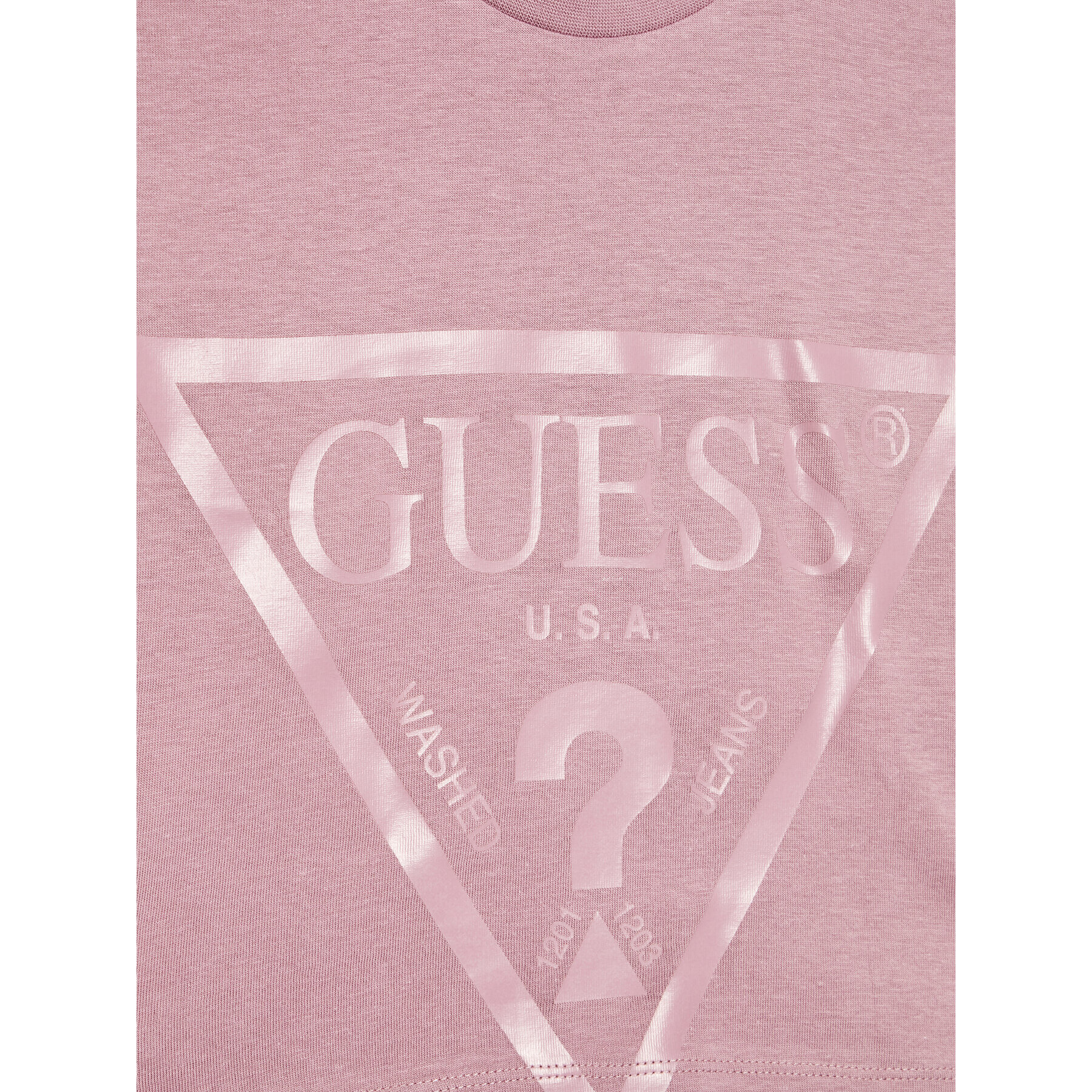 Guess Тишърт J2BI41 K8HM0 Виолетов Cropped Fit - Pepit.bg