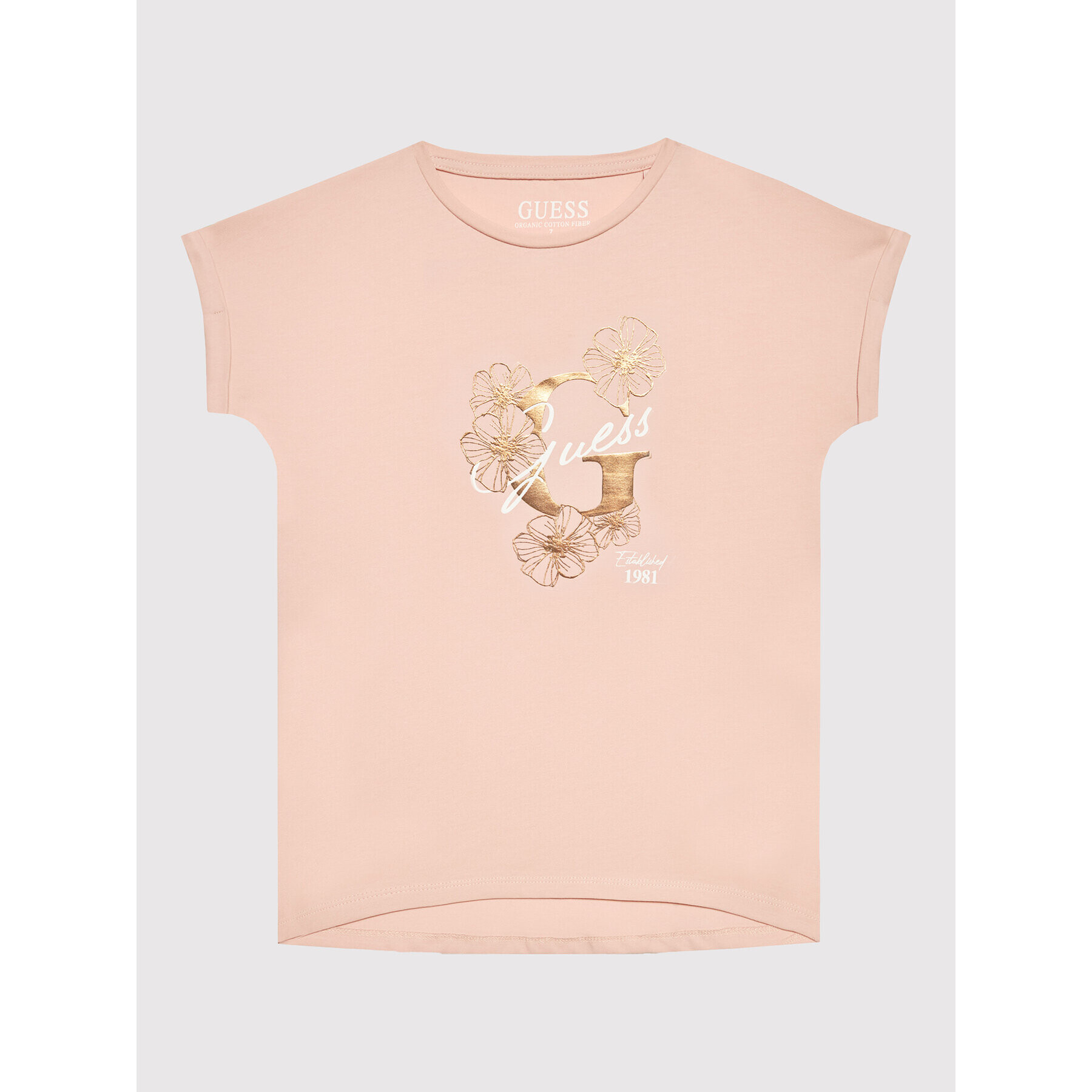 Guess Тишърт J2GI01 K6YW1 Розов Regular Fit - Pepit.bg