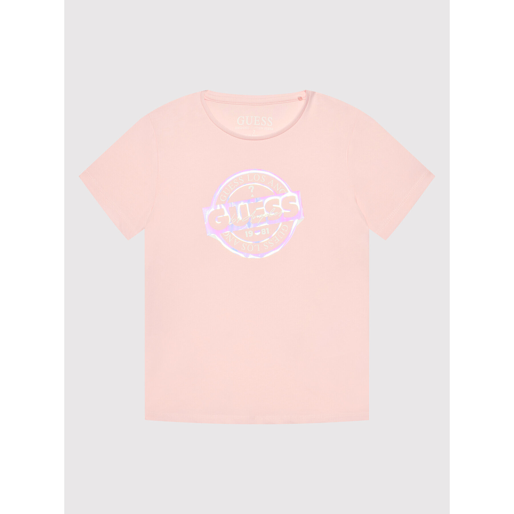 Guess Тишърт J2GI10 K6YW1 Розов Regular Fit - Pepit.bg