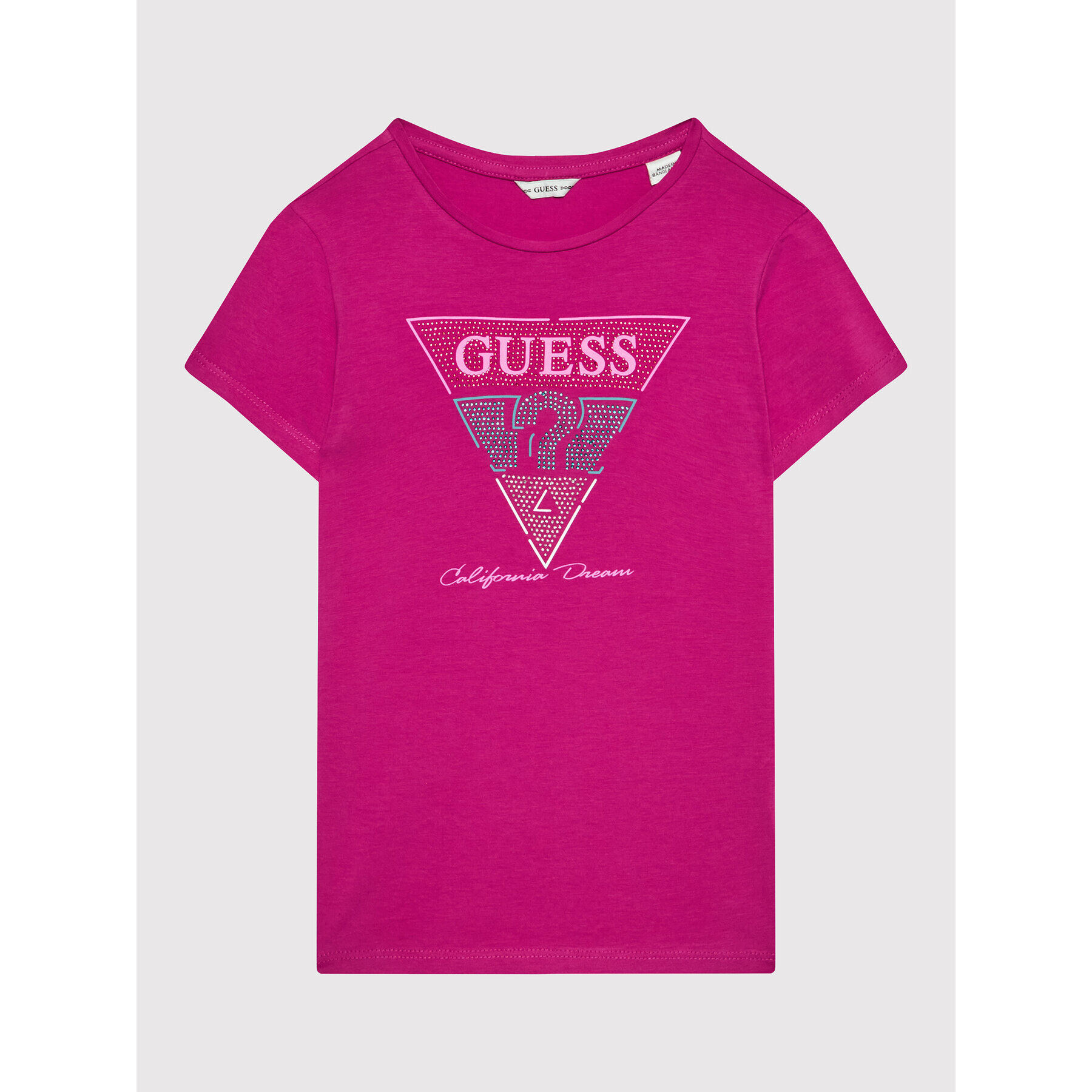 Guess Тишърт J2GI17 K6YW1 Розов Regular Fit - Pepit.bg