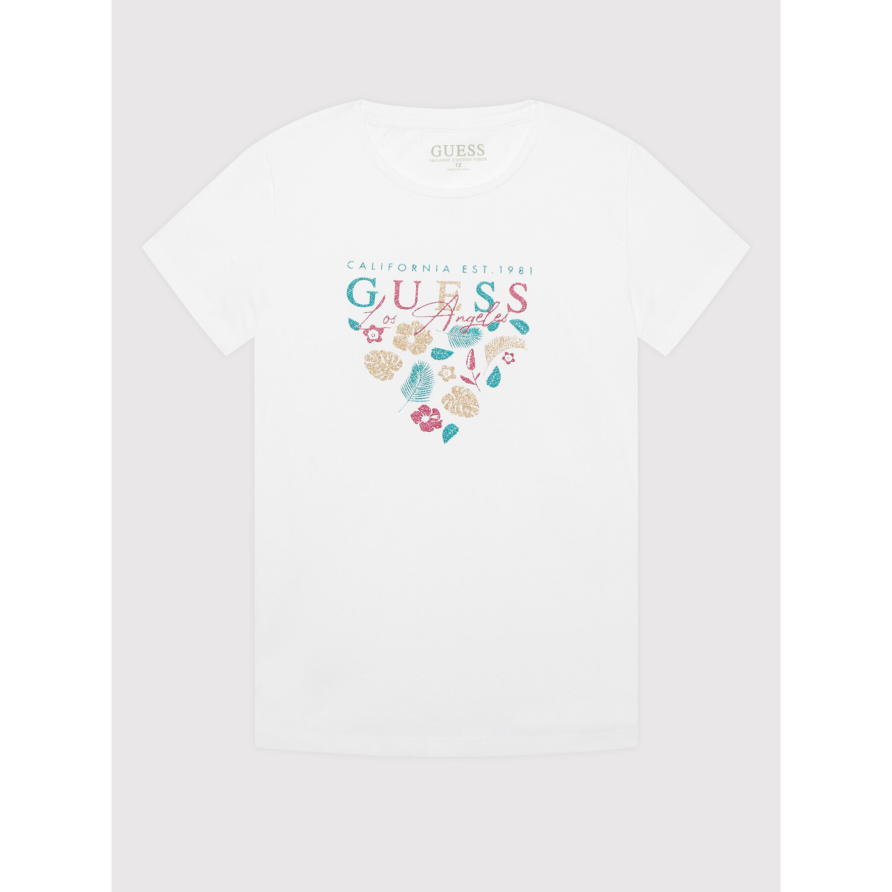 Guess Тишърт J2GI20 K6YW1 Бял Slim Fit - Pepit.bg
