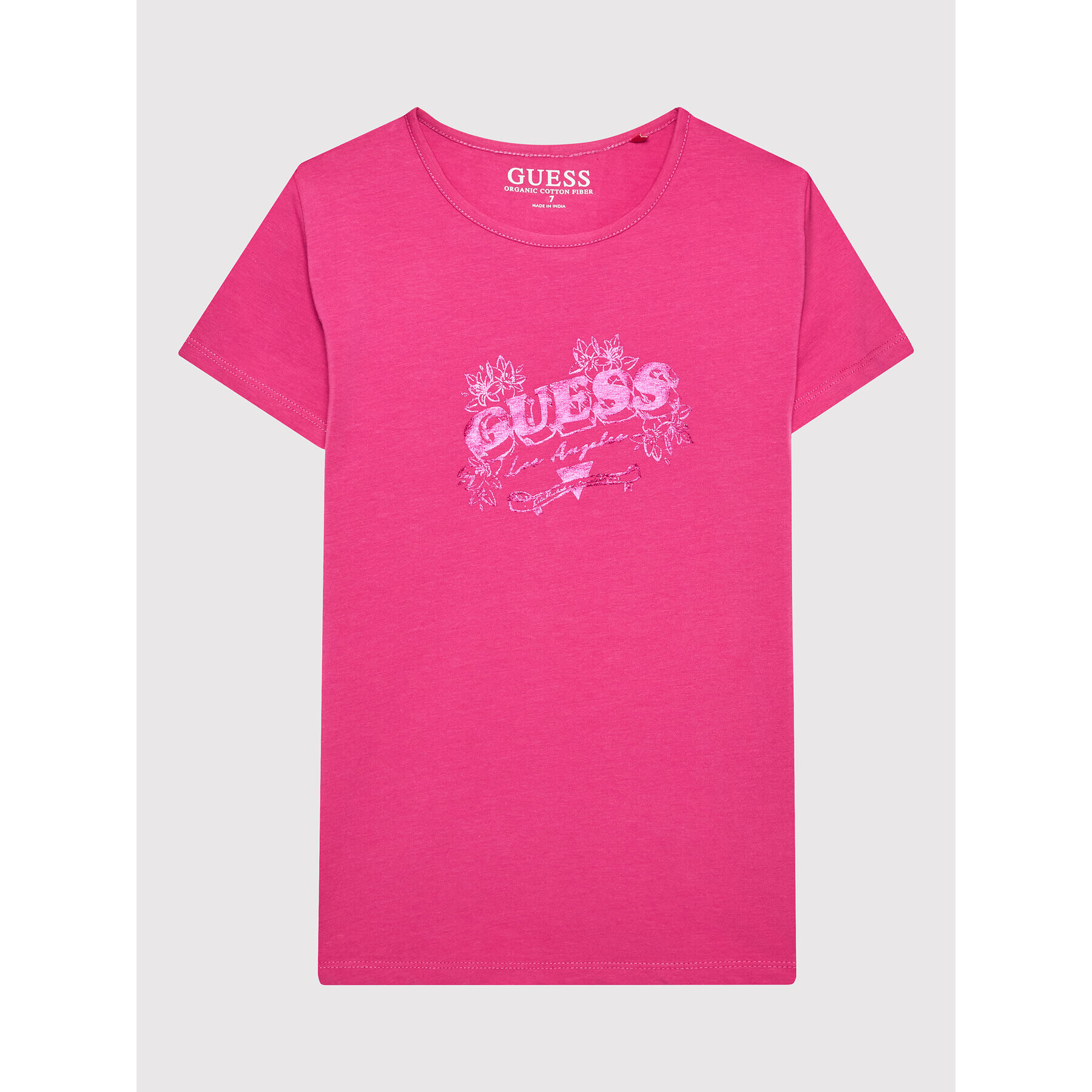 Guess Тишърт J2GI21 K6YW1 Розов Regular Fit - Pepit.bg