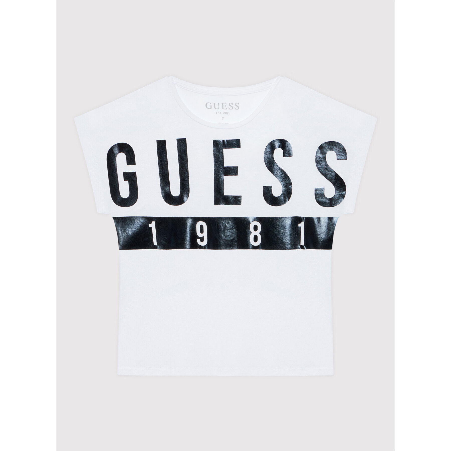 Guess Тишърт J2RI08 KAPO0 Бял Regular Fit - Pepit.bg