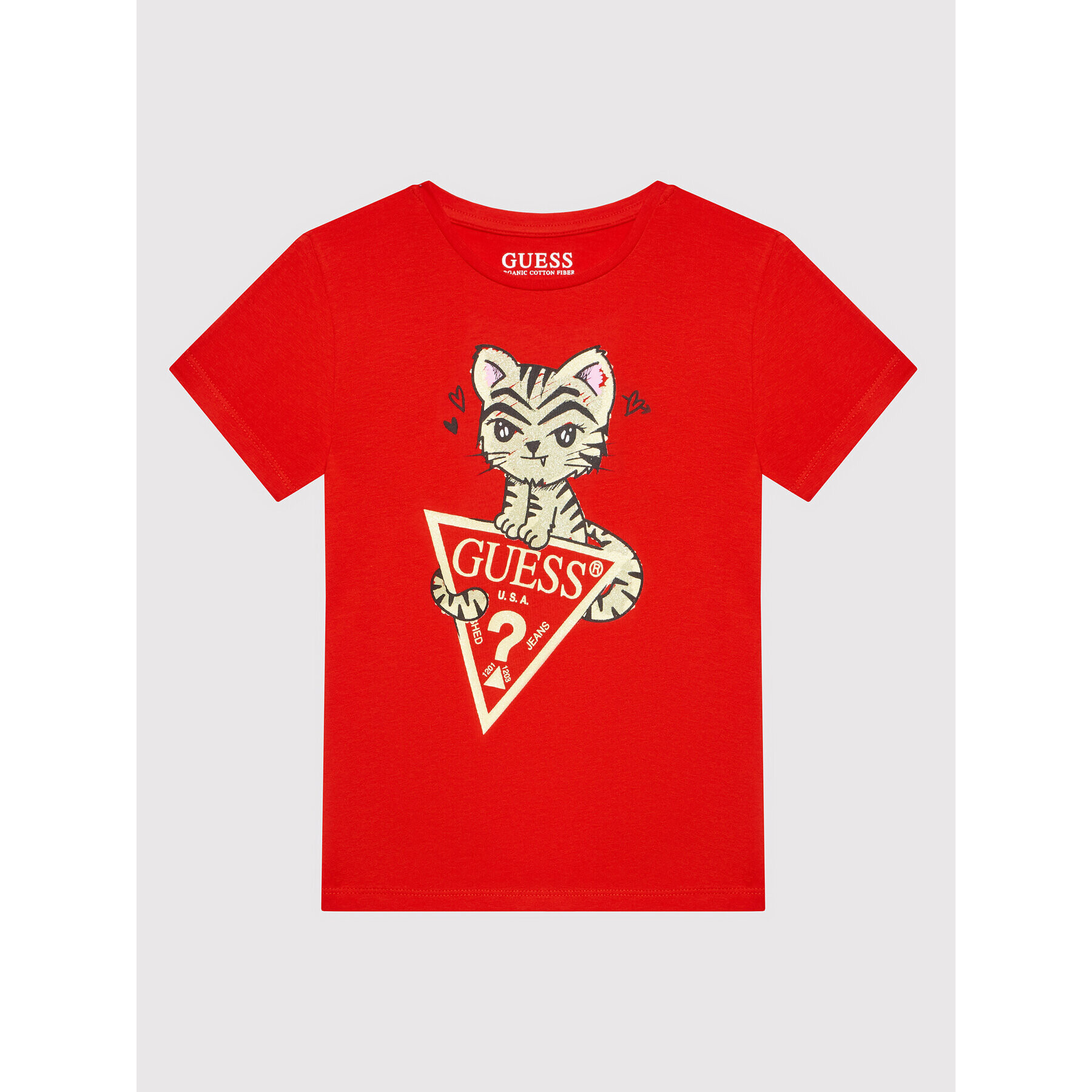 Guess Тишърт J2RI17 K6YW1 Червен Regular Fit - Pepit.bg