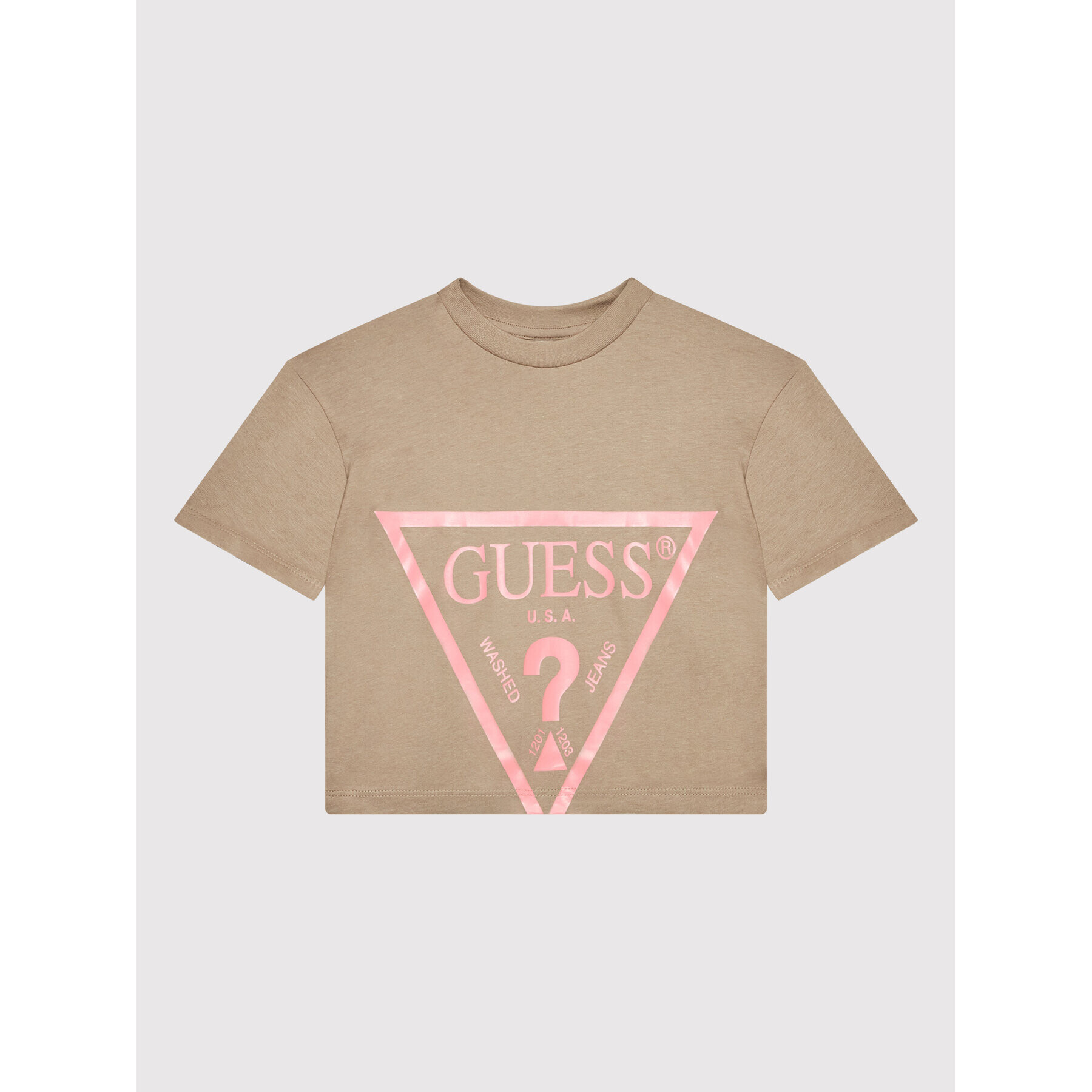 Guess Тишърт J2RI31 K8HM0 Кафяв Regular Fit - Pepit.bg