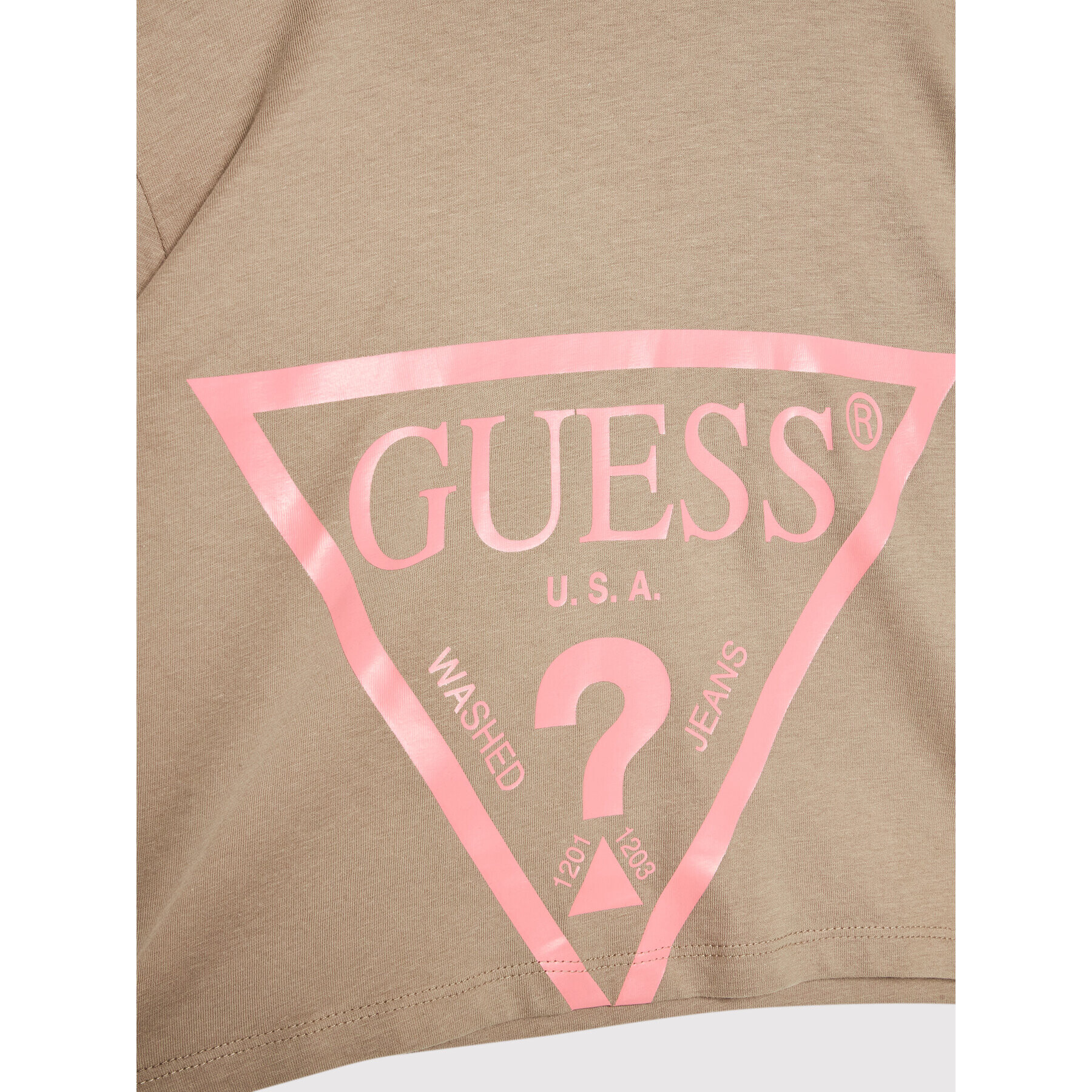 Guess Тишърт J2RI31 K8HM0 Кафяв Regular Fit - Pepit.bg