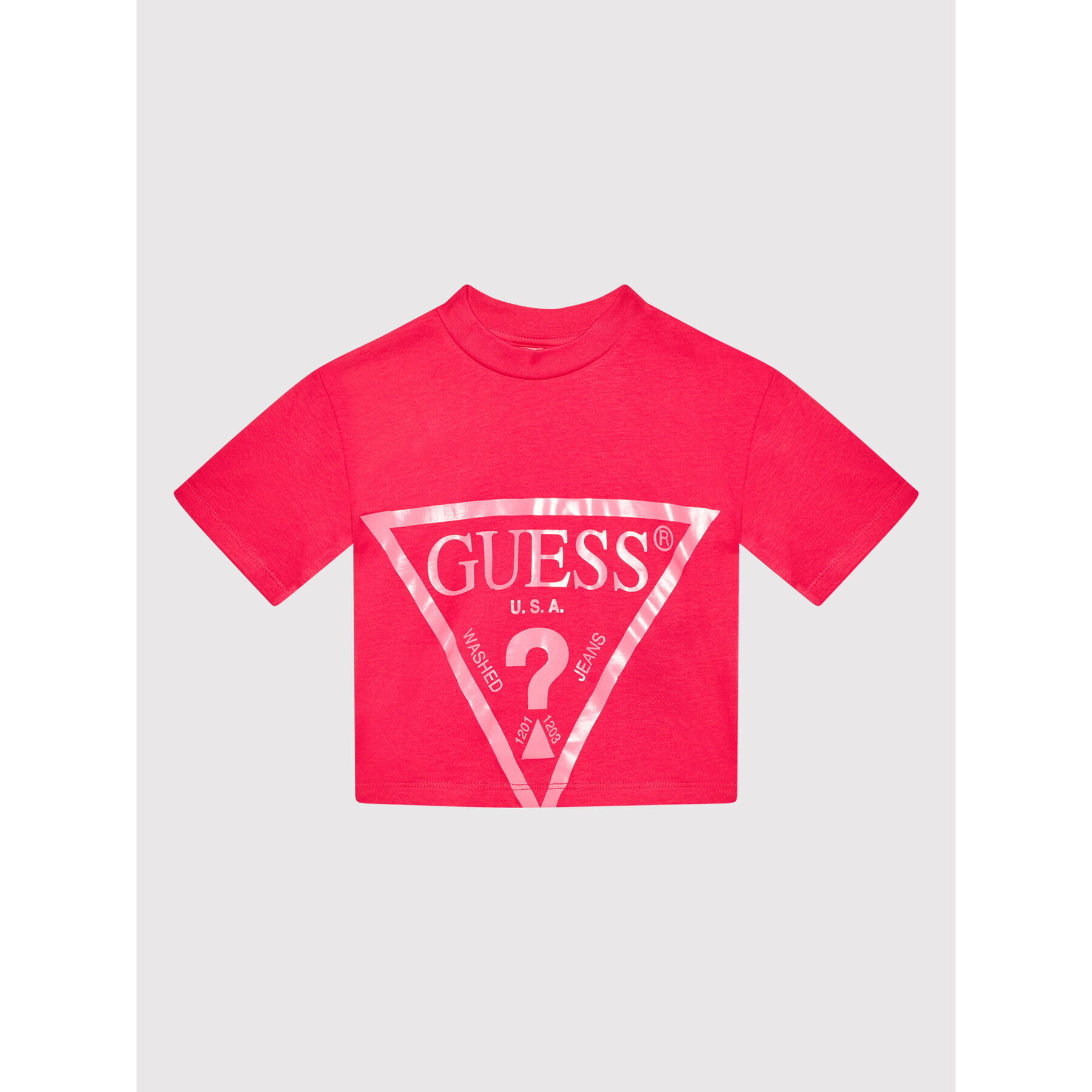 Guess Тишърт J2RI31 K8HM0 Розов Regular Fit - Pepit.bg