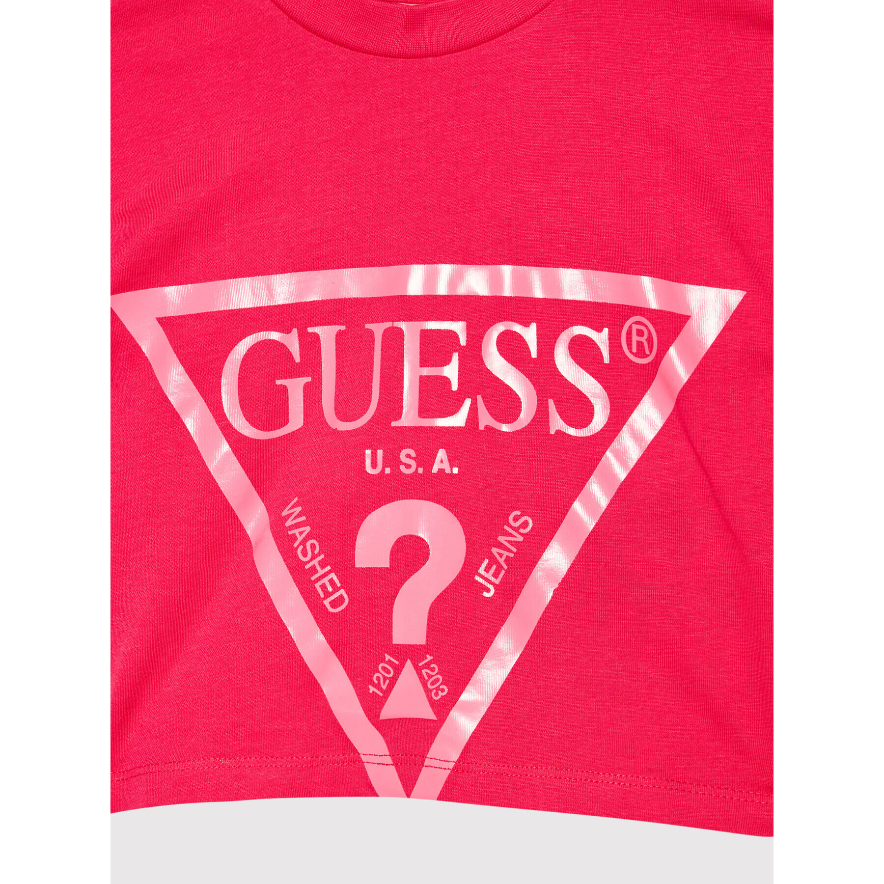 Guess Тишърт J2RI31 K8HM0 Розов Regular Fit - Pepit.bg