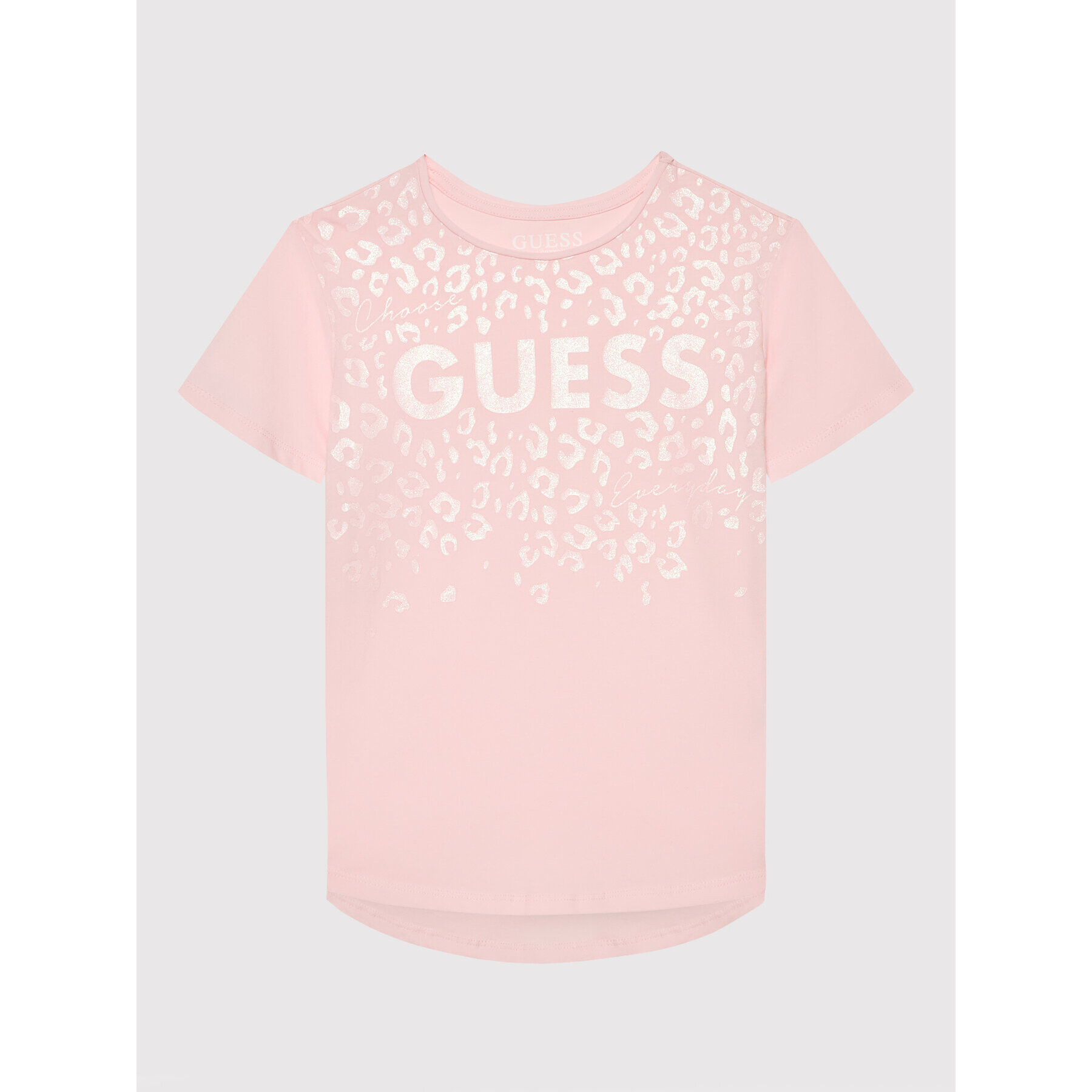 Guess Тишърт J2YI00 K6YW1 Розов Regular Fit - Pepit.bg