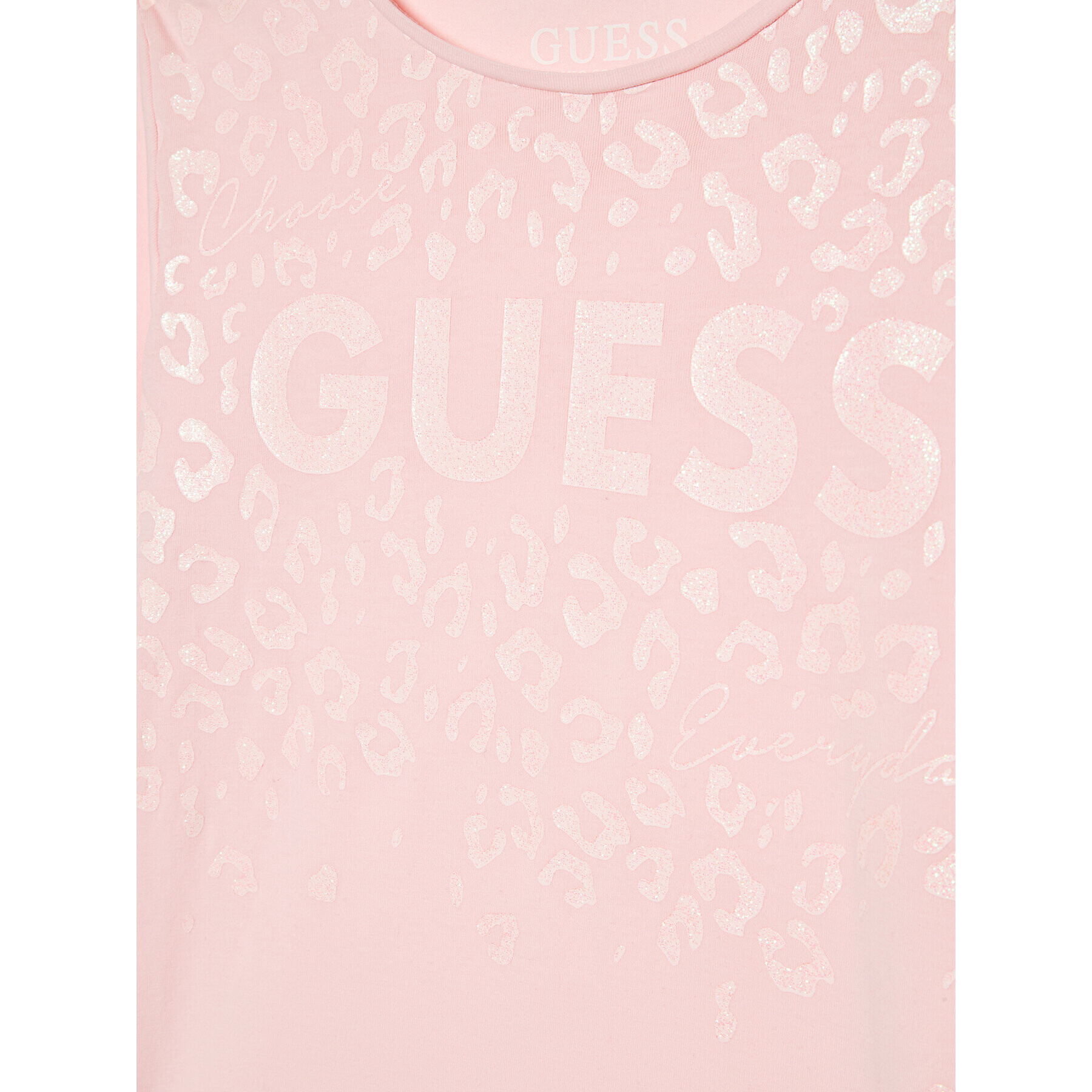 Guess Тишърт J2YI00 K6YW1 Розов Regular Fit - Pepit.bg