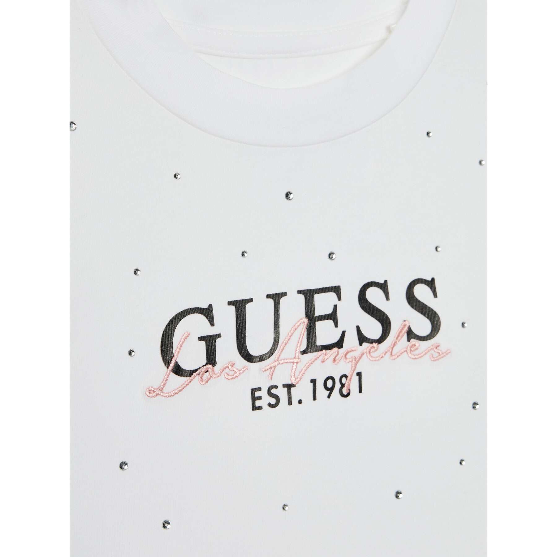 Guess Тишърт J2YI15 K6YW1 Бял Regular Fit - Pepit.bg