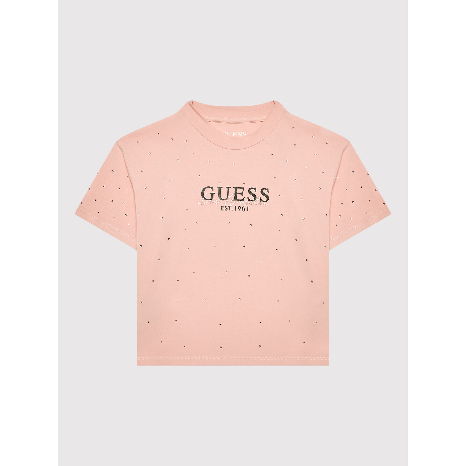 Guess Тишърт J2YI15 K6YW1 Розов Regular Fit - Pepit.bg