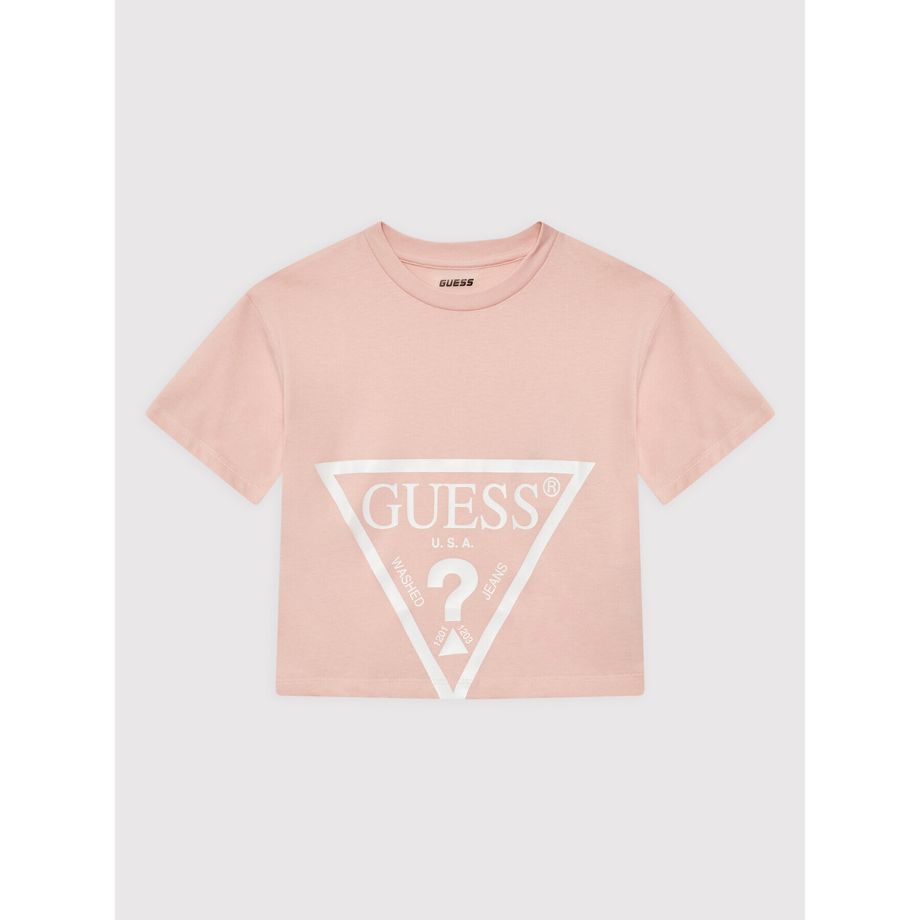 Guess Тишърт J2YI38 K8HM0 Розов Regular Fit - Pepit.bg