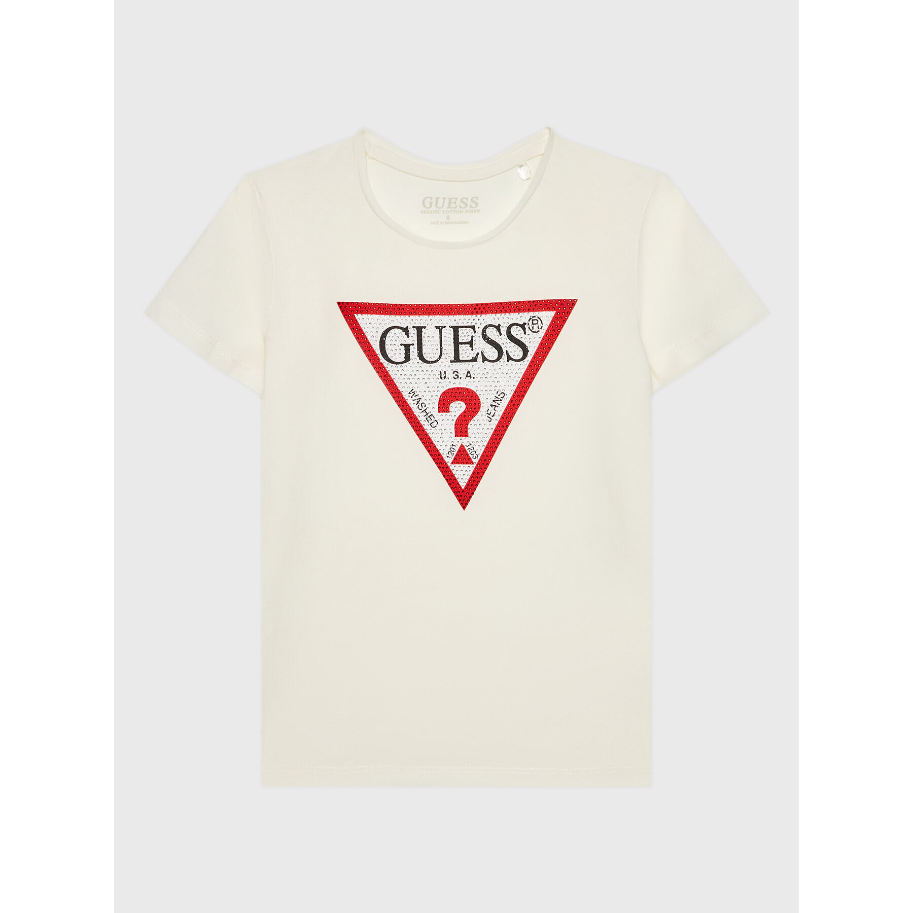 Guess Тишърт J2YI51 K6YW1 Бял Regular Fit - Pepit.bg