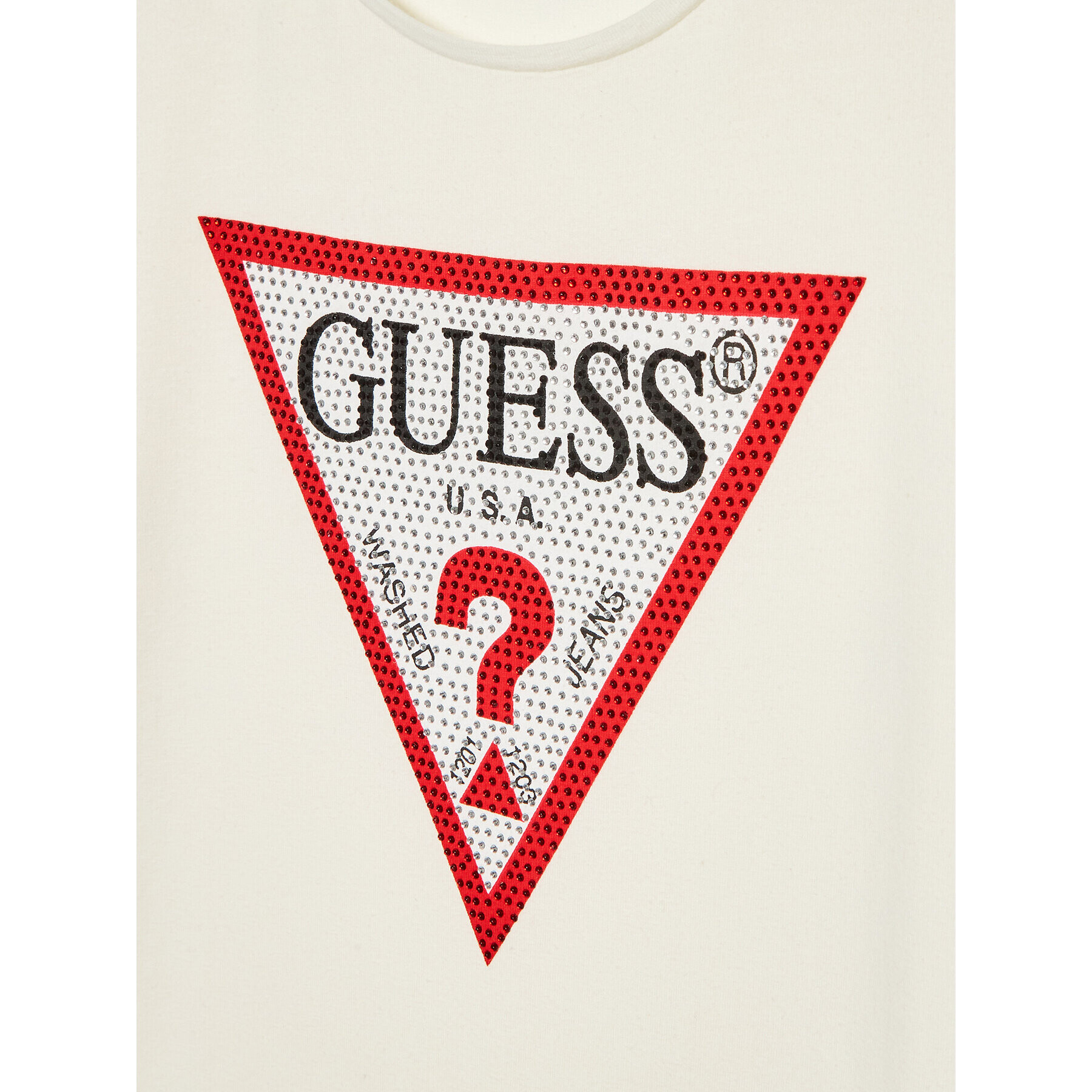 Guess Тишърт J2YI51 K6YW1 Бял Regular Fit - Pepit.bg