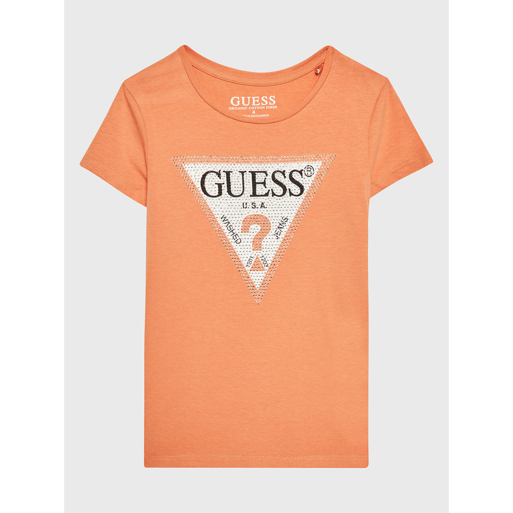 Guess Тишърт J2YI51 K6YW1 Оранжев Regular Fit - Pepit.bg