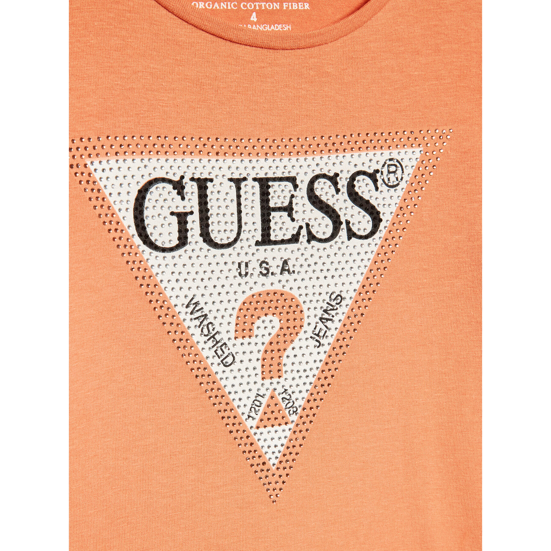 Guess Тишърт J2YI51 K6YW1 Оранжев Regular Fit - Pepit.bg