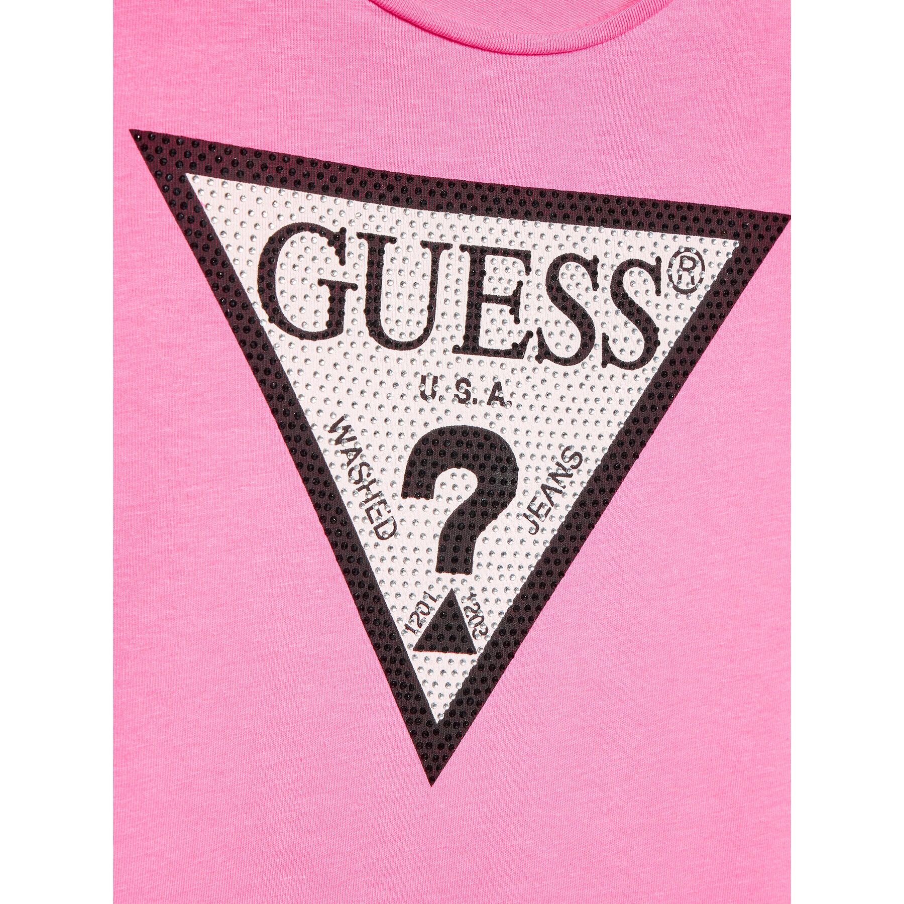 Guess Тишърт J2YI51 K6YW1 Розов Regular Fit - Pepit.bg