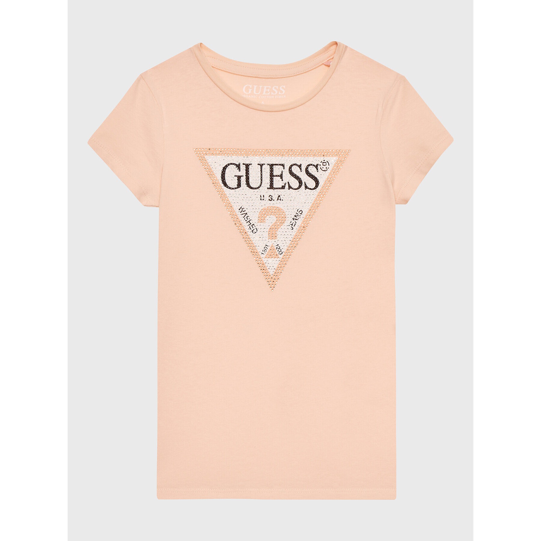 Guess Тишърт J2YI51 K6YW1 Розов Regular Fit - Pepit.bg