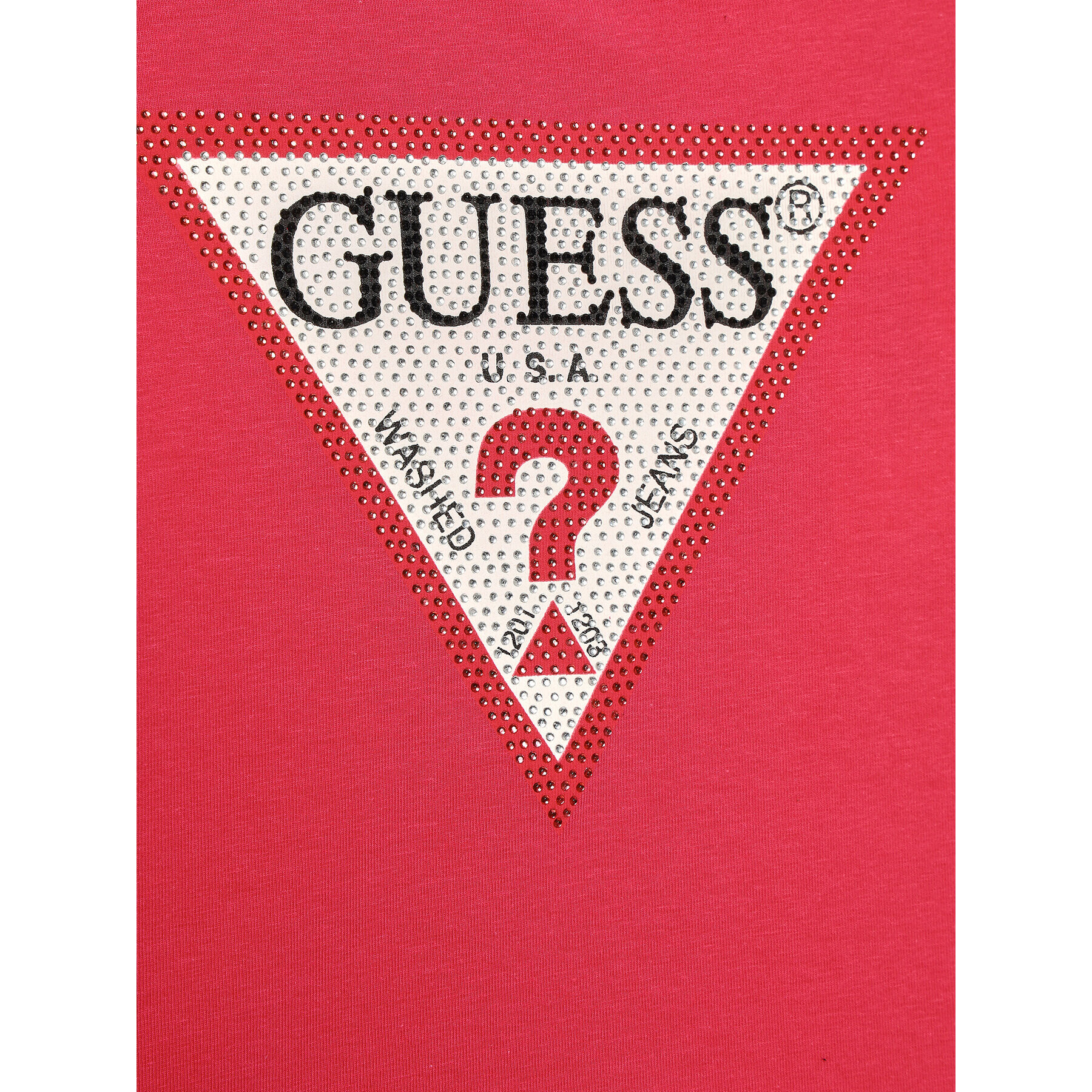 Guess Тишърт J2YI51 K6YW1 Розов Regular Fit - Pepit.bg
