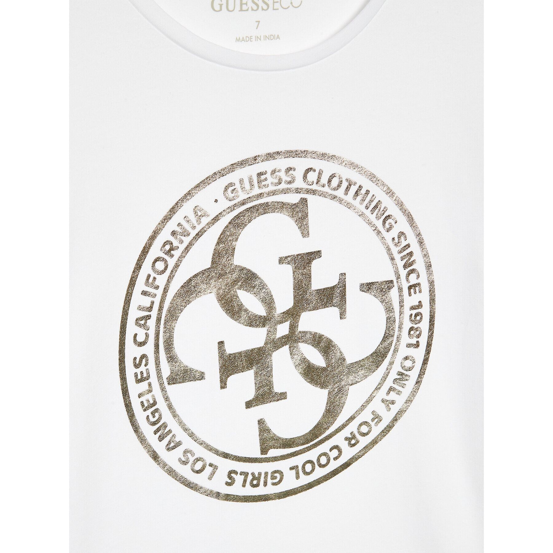 Guess Тишърт J3GI02 K6YW3 Бял Regular Fit - Pepit.bg