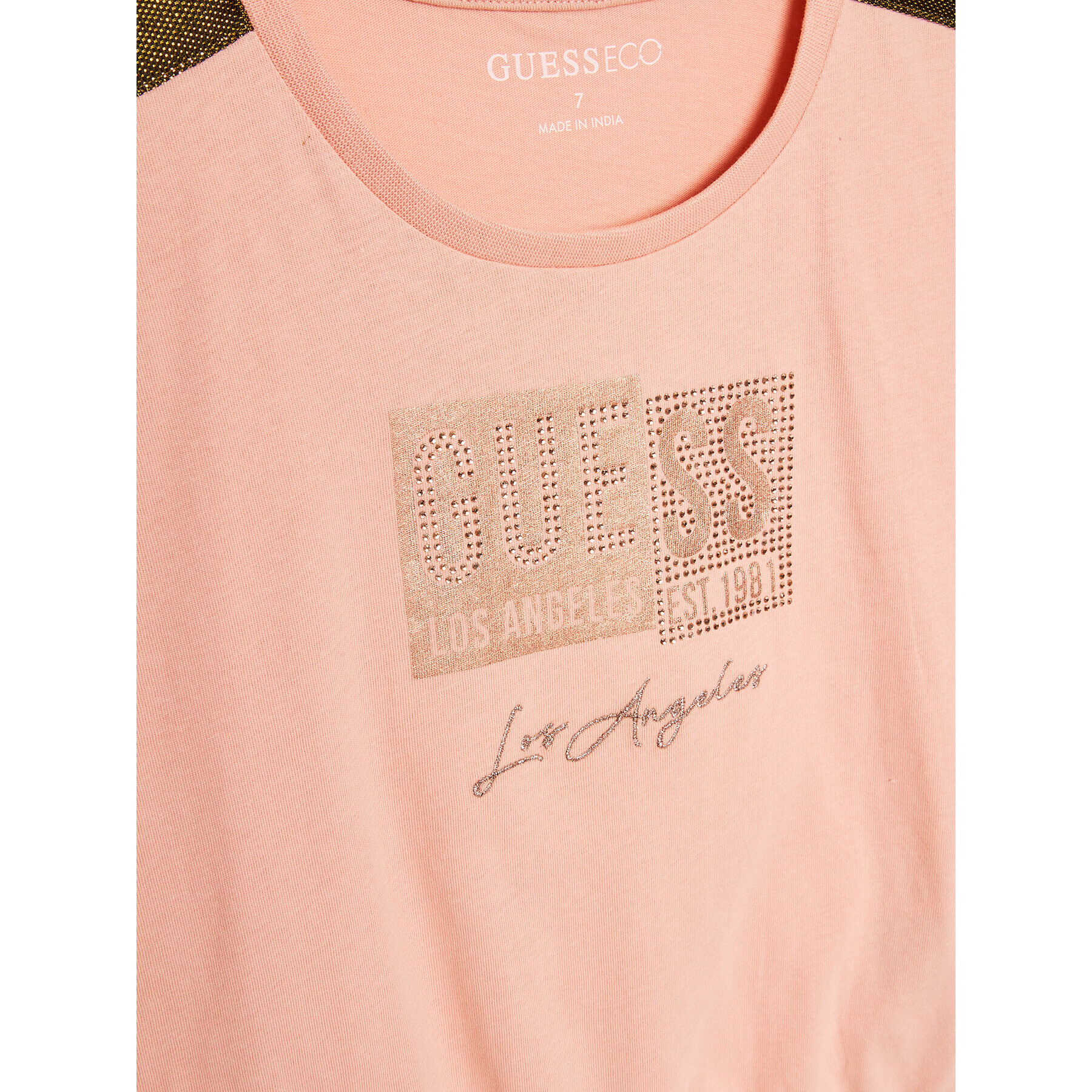 Guess Тишърт J3GI11 K8HM3 Розов Boxy Fit - Pepit.bg