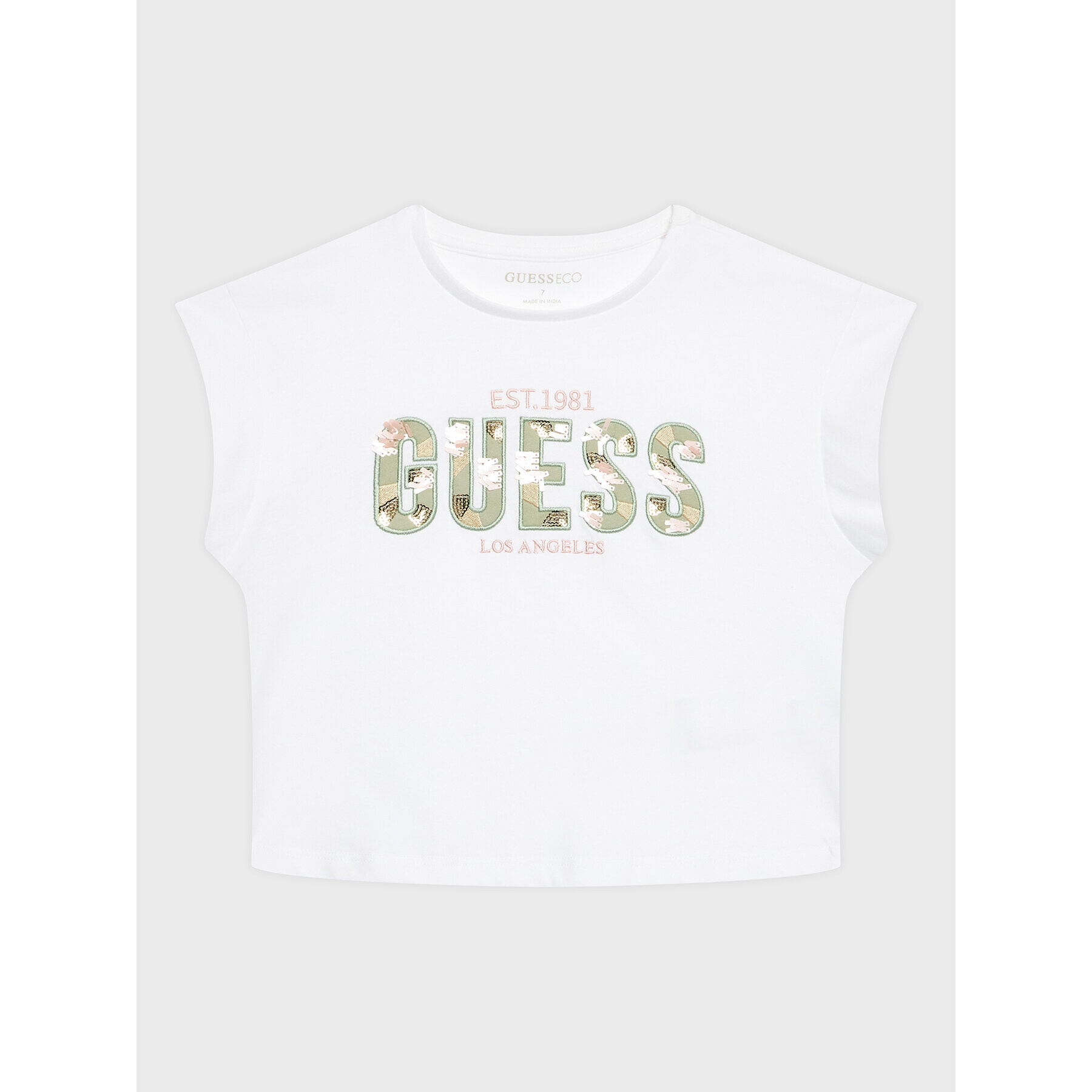 Guess Тишърт J3GI13 K8HM3 Бял Regular Fit - Pepit.bg