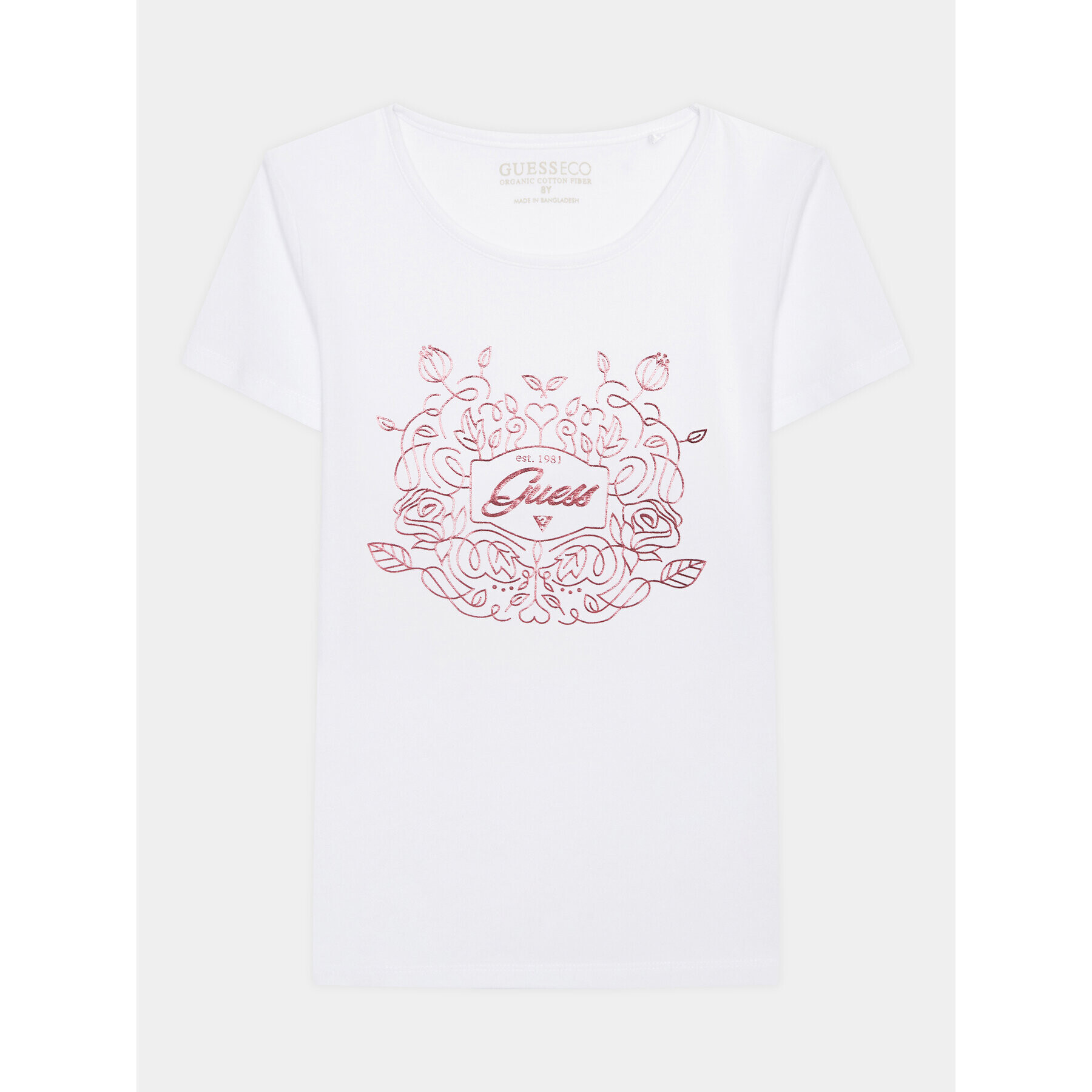 Guess Тишърт J3GI20 K6YW1 Бял Regular Fit - Pepit.bg