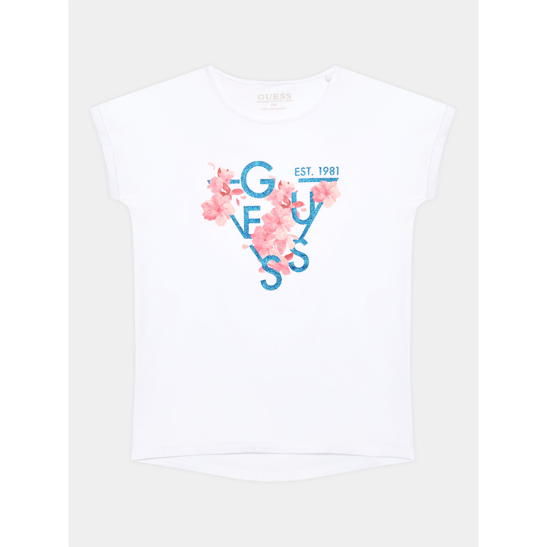 Guess Тишърт J3GI21 K6YW1 Бял Regular Fit - Pepit.bg