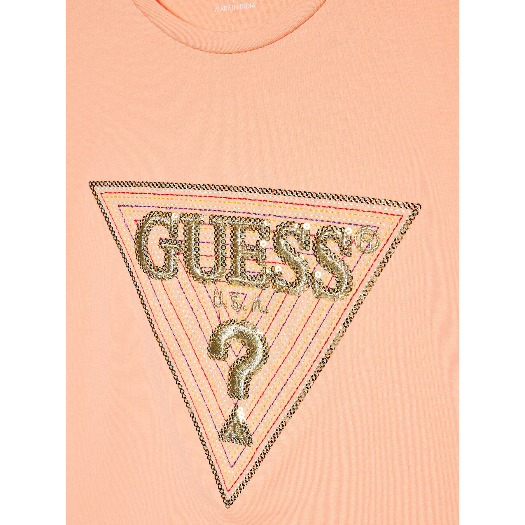 Guess Тишърт J3GI33 K6YW1 Оранжев Boxy Fit - Pepit.bg
