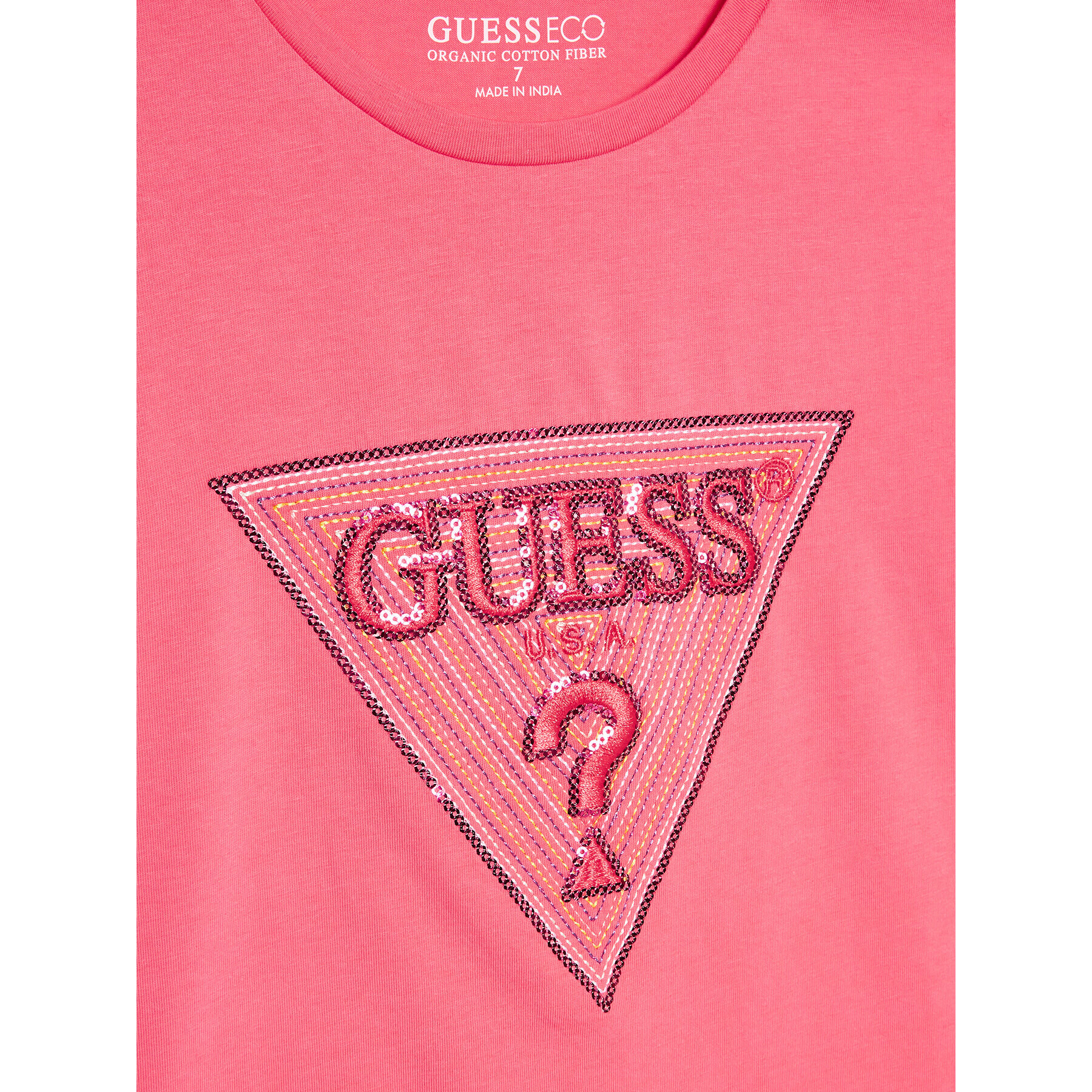 Guess Тишърт J3GI33 K6YW1 Розов Boxy Fit - Pepit.bg