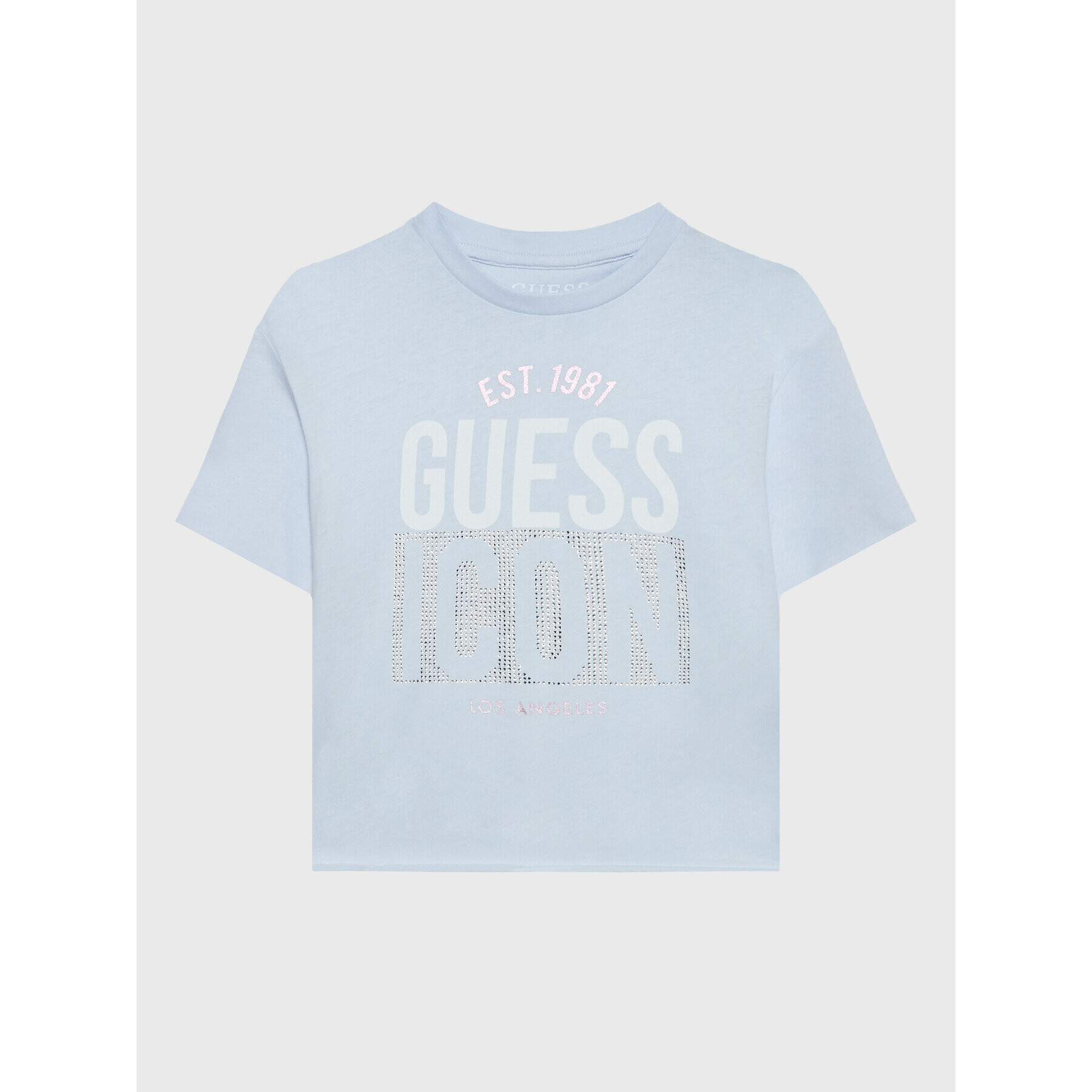 Guess Тишърт J3RI13 K8HM3 Син Regular Fit - Pepit.bg