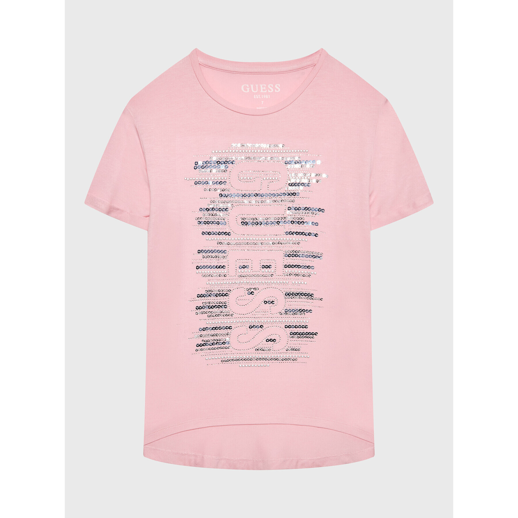 Guess Тишърт J3RI15 KAPO0 Розов Regular Fit - Pepit.bg