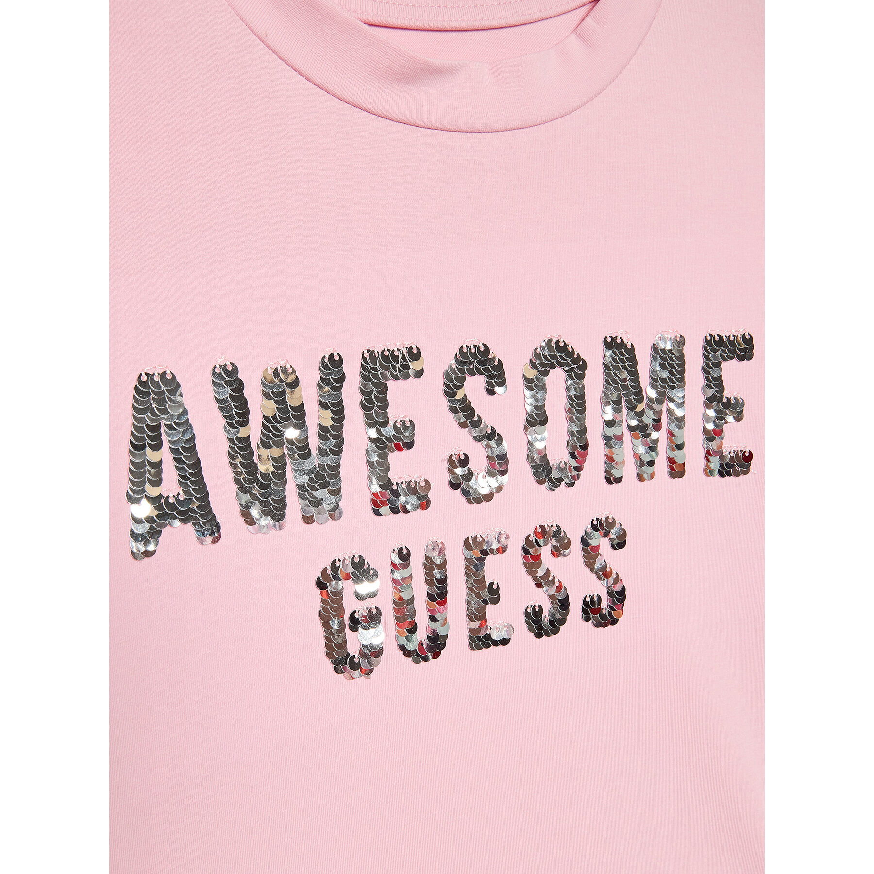 Guess Тишърт J3RI19 K6YW1 Розов Regular Fit - Pepit.bg