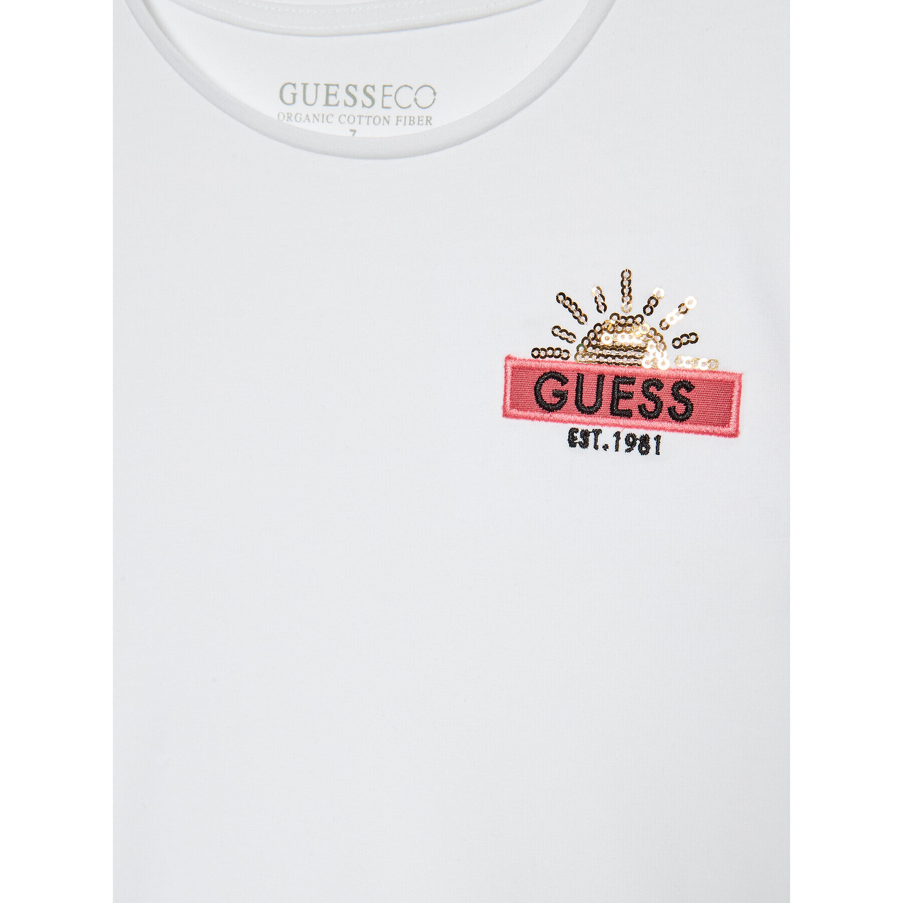 Guess Тишърт J3RI20 K6YW1 Бял Regular Fit - Pepit.bg