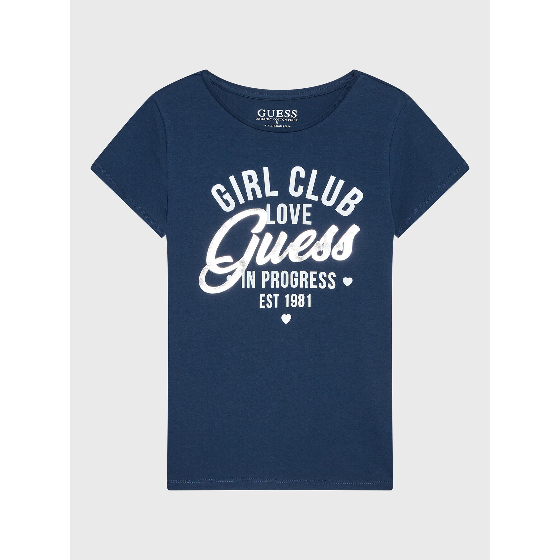 Guess Тишърт J3RI26 K6YW1 Тъмносин Regular Fit - Pepit.bg