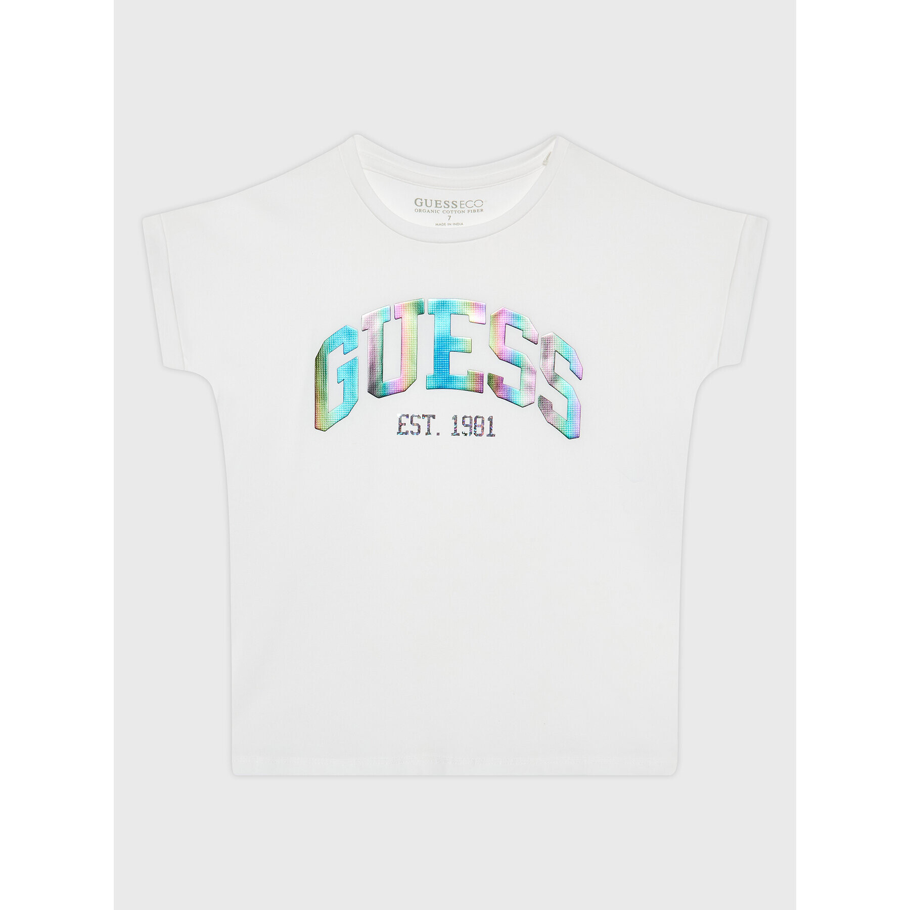 Guess Тишърт J3RI33 K6YW1 Бял Regular Fit - Pepit.bg