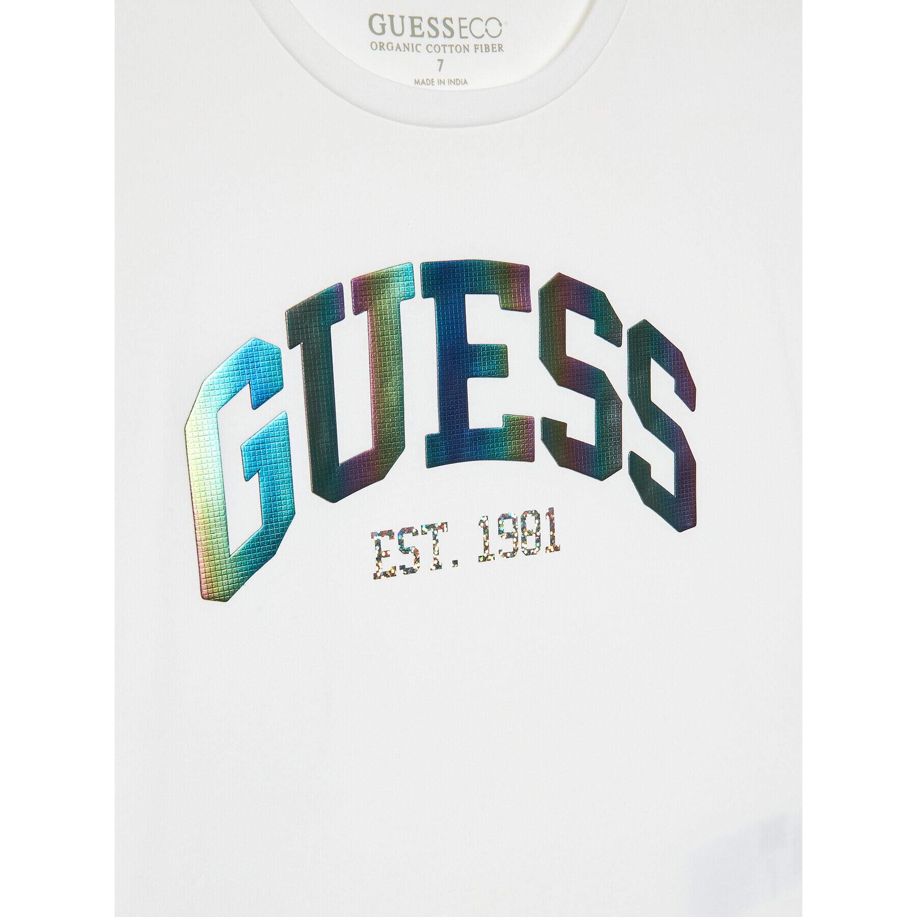 Guess Тишърт J3RI33 K6YW1 Бял Regular Fit - Pepit.bg