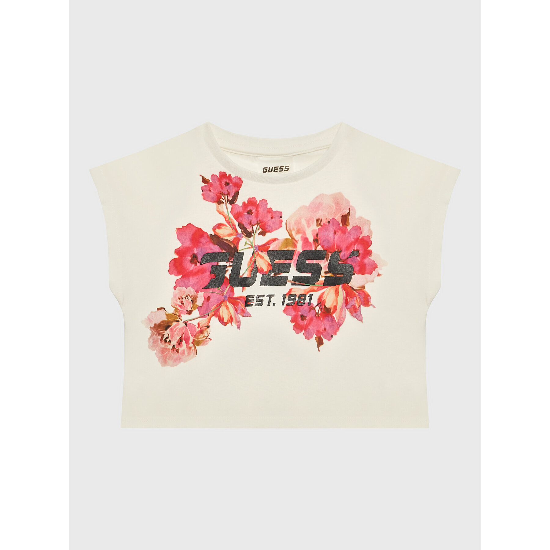 Guess Тишърт J3RI42 K8HM3 Бял Regular Fit - Pepit.bg