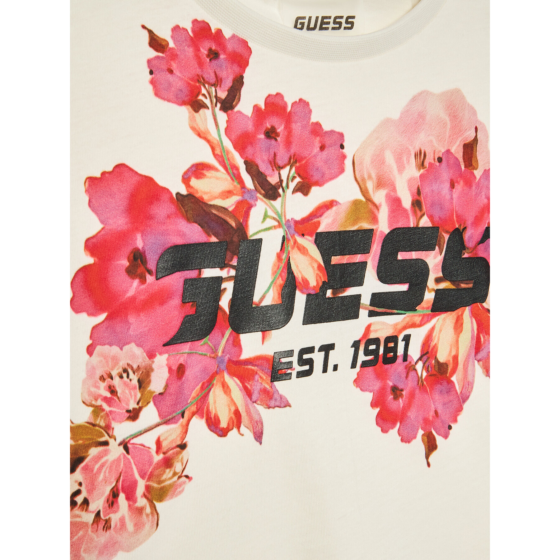 Guess Тишърт J3RI42 K8HM3 Бял Regular Fit - Pepit.bg