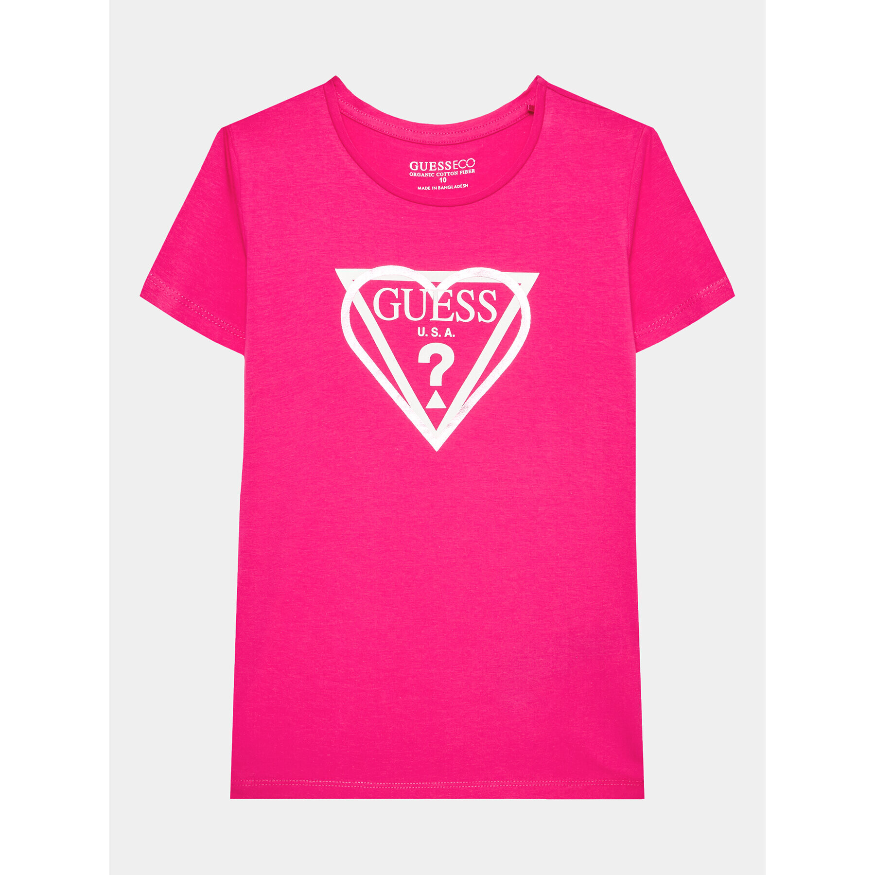 Guess Тишърт J3YI02 K6YW4 Розов Regular Fit - Pepit.bg